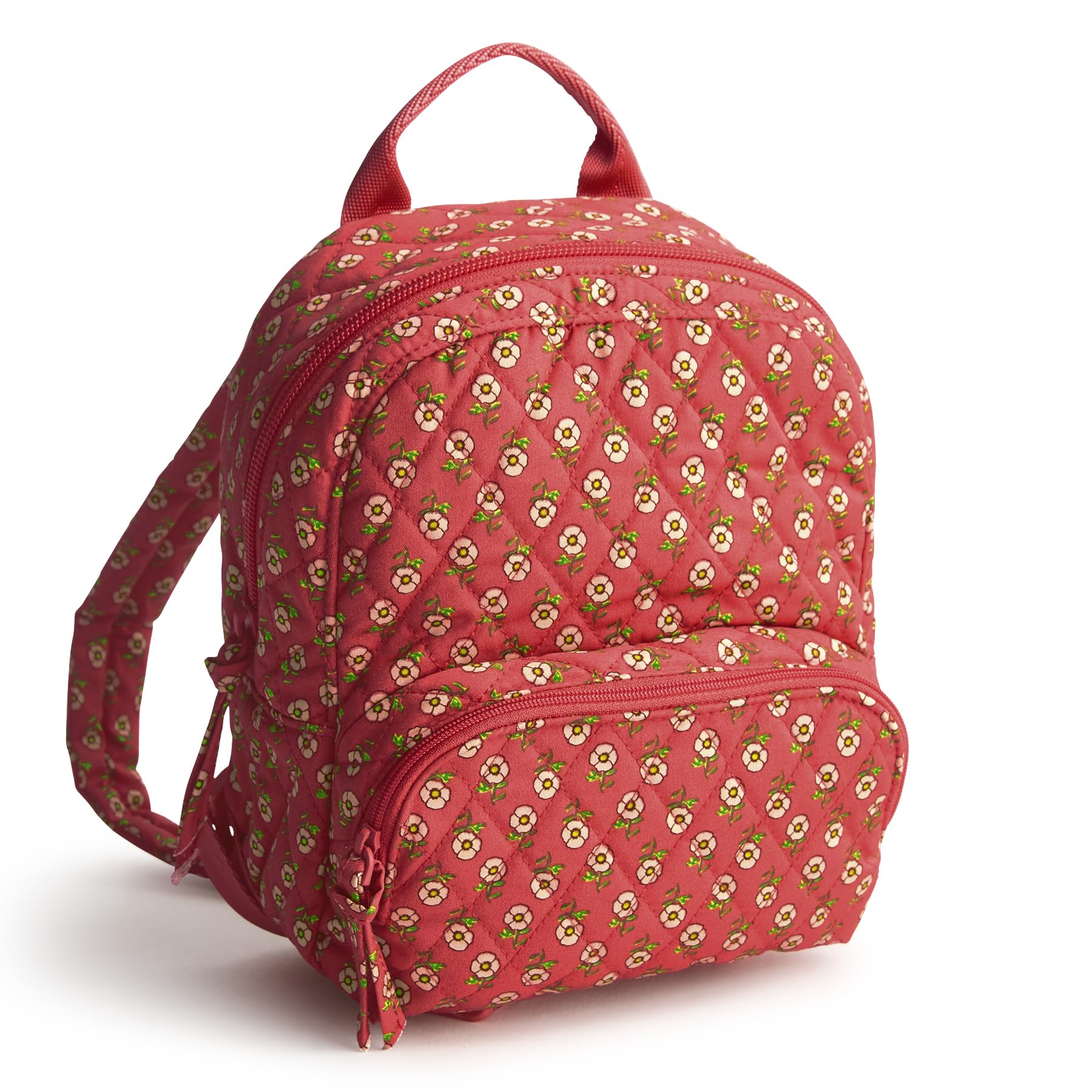 Vera Bradley Premium Cotton Small Tab Portfel Damski (1 szt.), Małe maki, Talla única, Wysokiej jakości bawełniany mini plecak Banbury