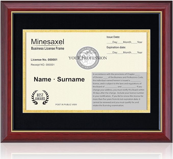 Minesaxel Set Of 5 Colorful 11x14 Picture Frames For 8x10 Photos - With Mats, Wall Or Tabletop - View #2