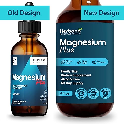 Miniatura 8 de Magnesium Complex Plus Gotas líquidas de 4 onzas líquidas – Citrato de magnesio avanzado, glicinato, L-treonato con vitaminas B6, D, C suplemento –