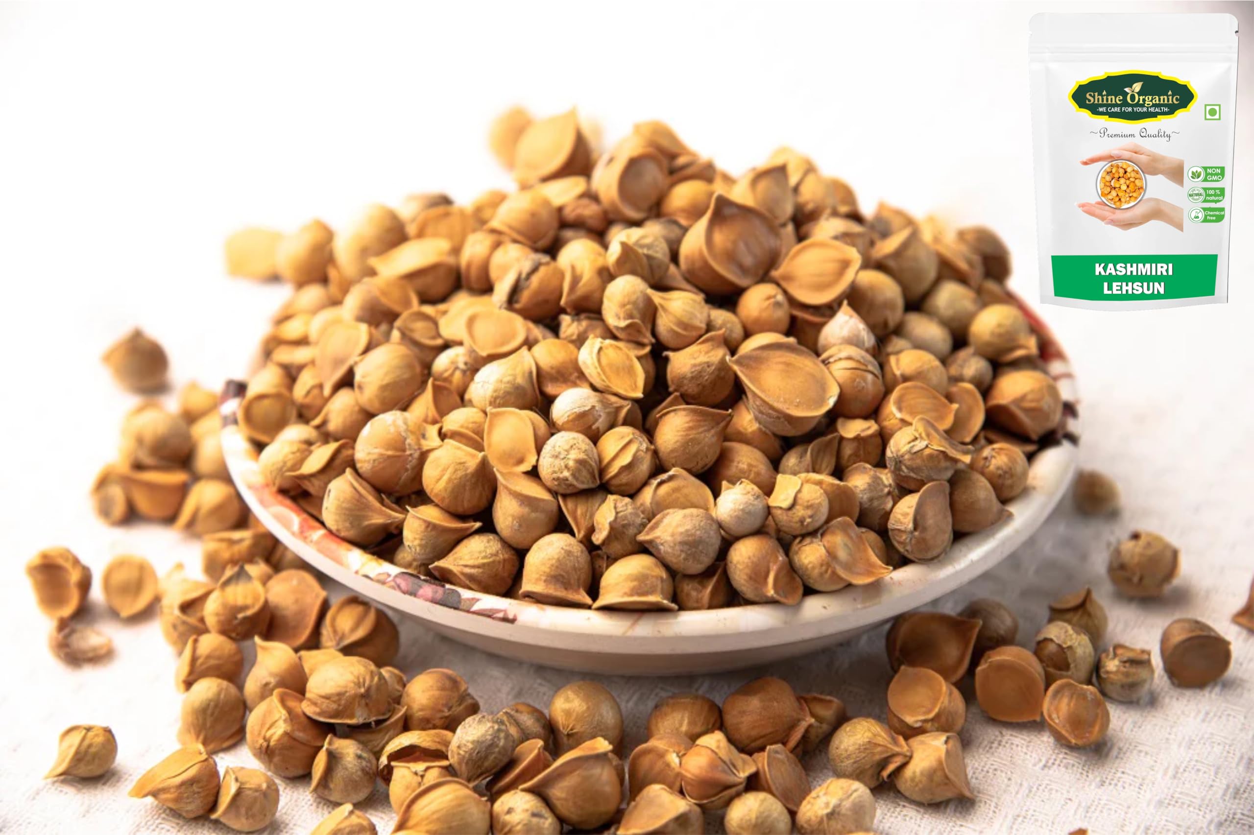 Shine Organic Kashmiri Garlic (Lehsun) - 100 gm, Single Clove - Himalayan Kashmiri Lehsun- 100% Natural - (100 gm) 2