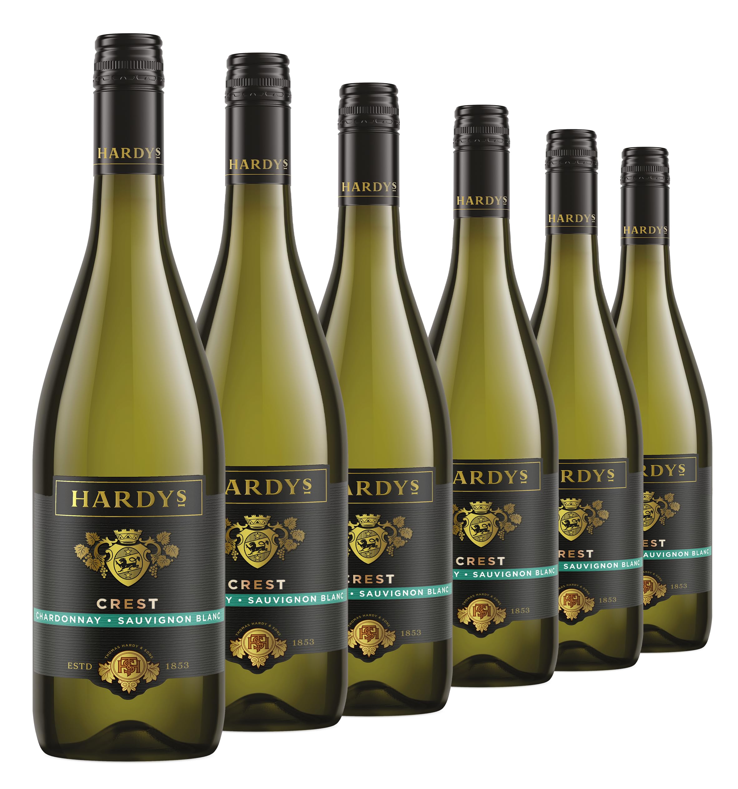 Hardys Crest Chardonnay Sauvignon Blanc, 75 cl (Case of 6