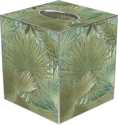Caja de pañuelos para caja de pañuelos, cubo cuadrado para decoración de playa, baño, decoración de casa de playa, decoración costera, dormitorio