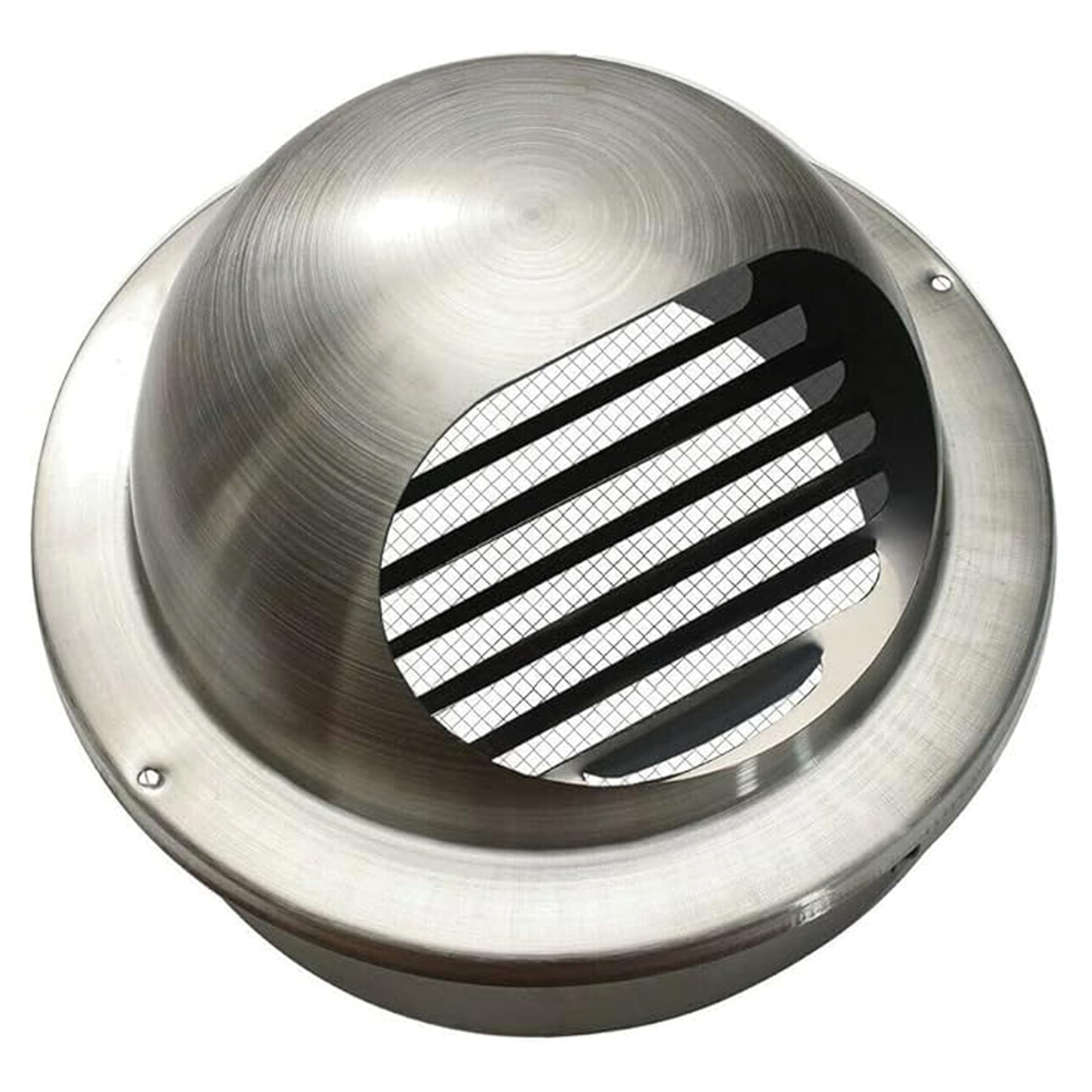 AIROPE 150mm Stainless Steel Vent Grille with Built-In Mosquito Net, Weather Resistant