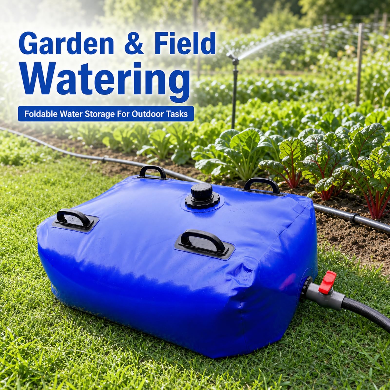 DepóSito De Agua Plegable,Vejiga del Almacenamiento De Agua con VáLvula,Bolsa Agua Plegable PVC,Contenedor De Agua PortáTil De Gran Capacidad,Flexible,para JardíN,Acampar,Hogar
