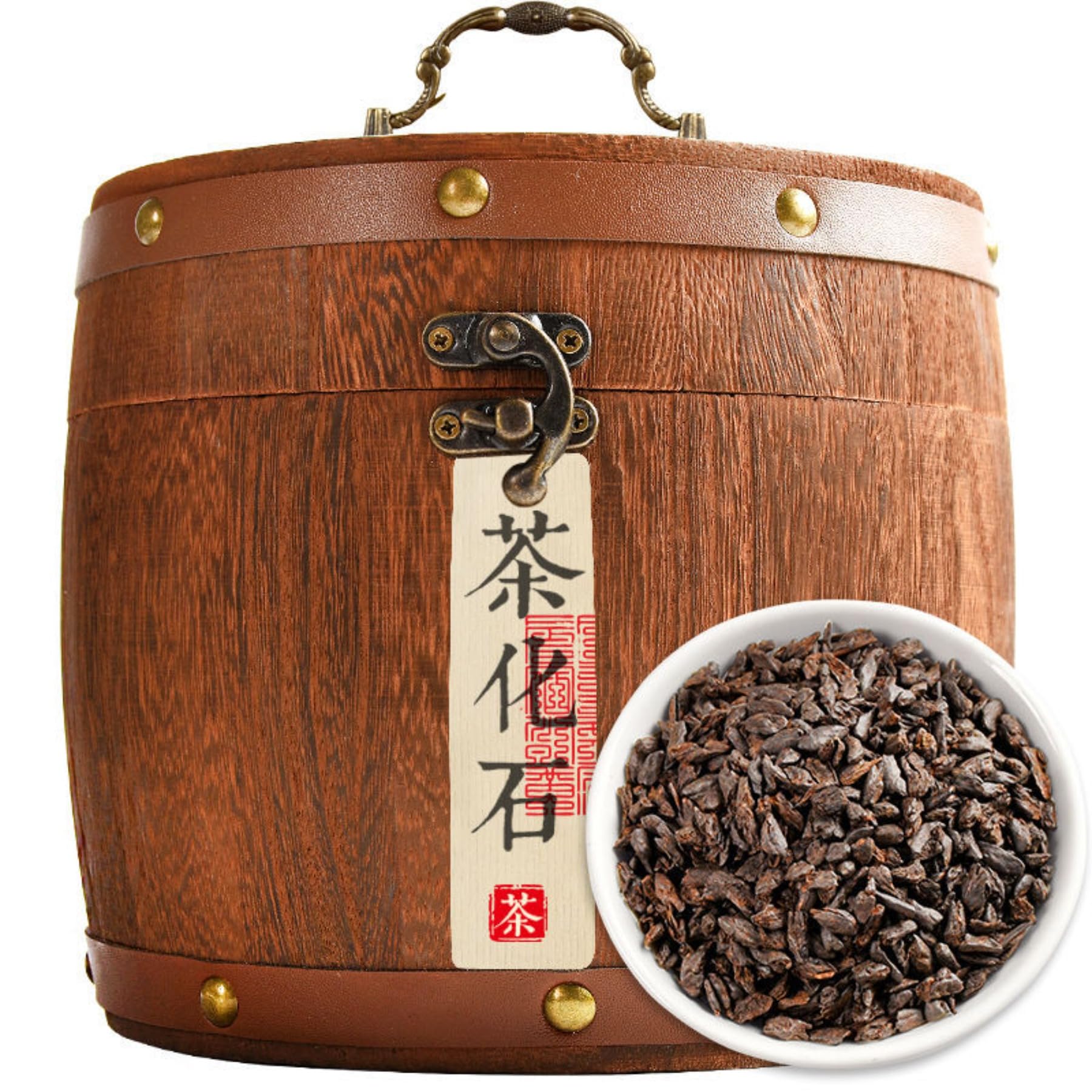 Tè Maturo Pu'er Invecchiato 26,46oz, Fossile Di Tè Con Aroma Glutinoso Da Alberi Antichi in Yunnan Menghai 750g