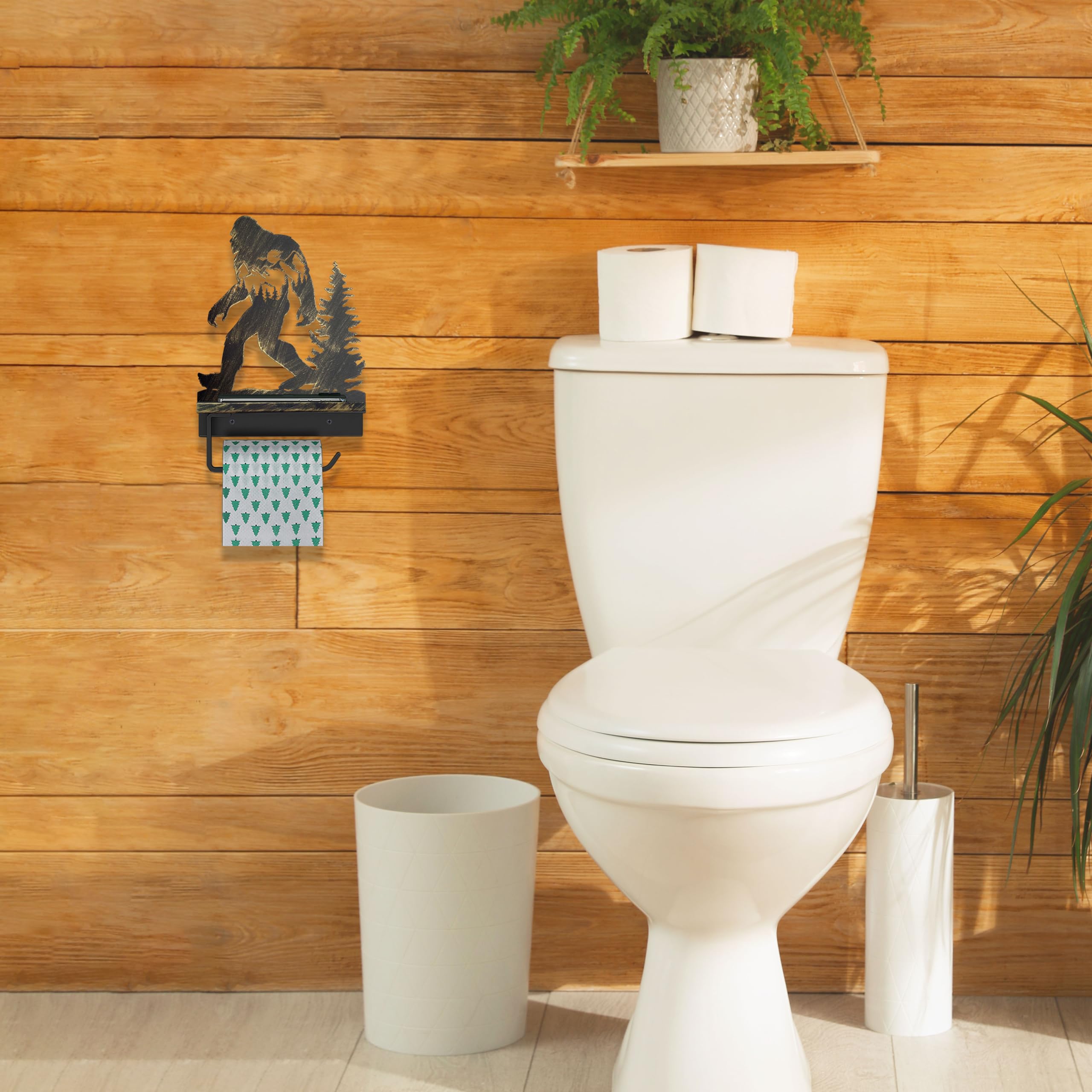 Porta Rollo Papel Oso Soporte De Papel Higiénico Oso En Tronco – Decoración Rústica Para Baño De Cabaña, Montaje En Pared Tapa Trasera IPhone 12