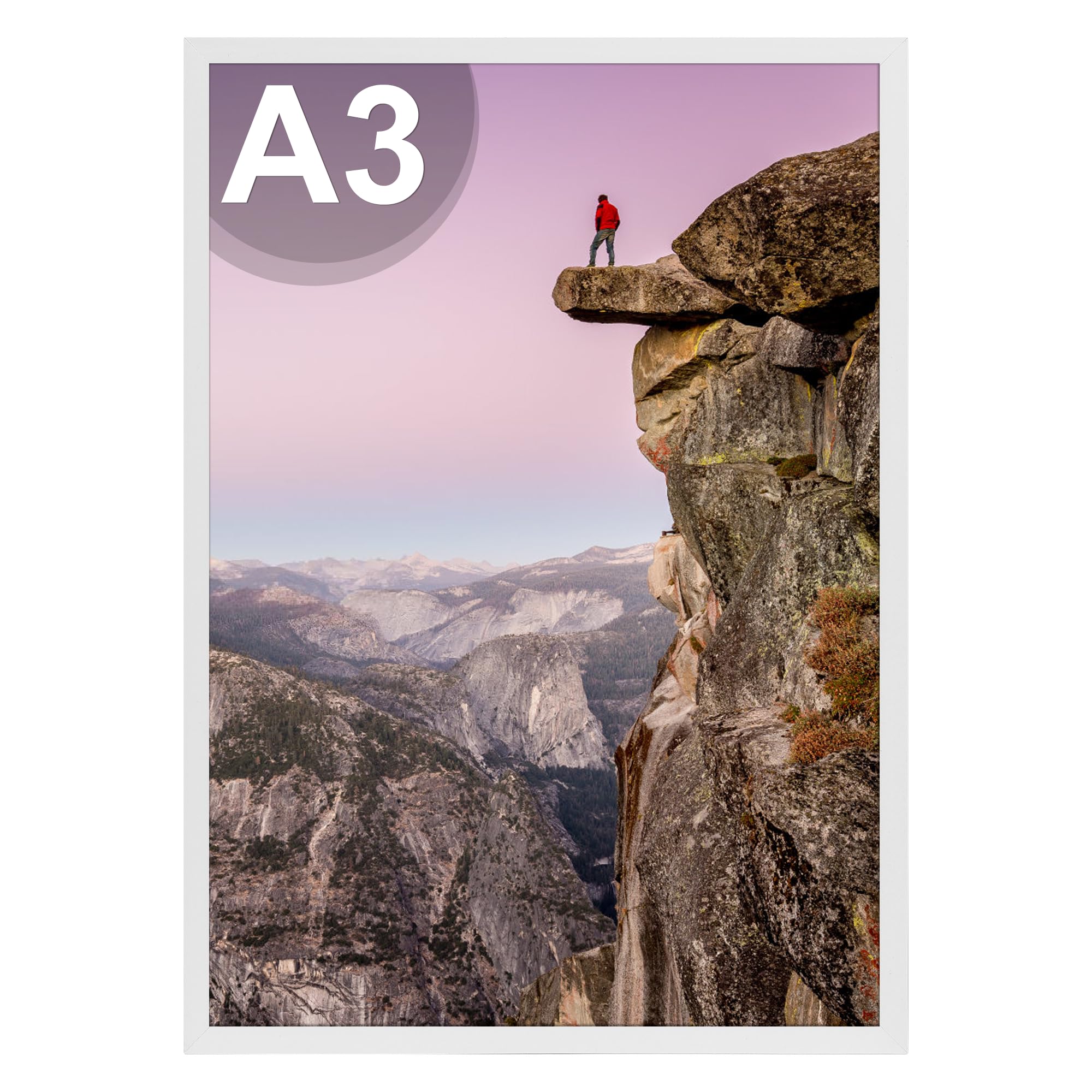 Ditwis White A3 Picture Frame Large Poster Frame For Horizontal Or Vertical Wall Display In Living Room, Office, Gallery