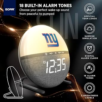 SOAR NFL Sunrise Alarm Clock