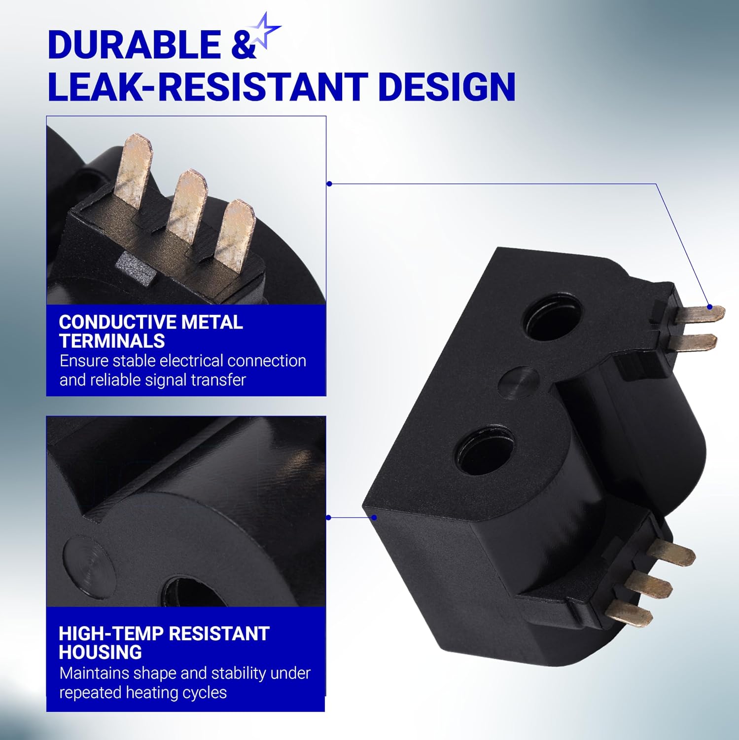 BlueStars W10328463 Dryer Coil Valve Replacement Part – Compatible with Whirlpool & Kenmore Dryers - Replaces W10273784 W10295524
