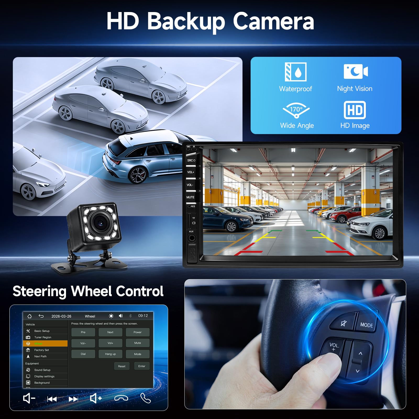 Amazon.com: Naifay Double Din Car Stereo Radio with Apple Carplay