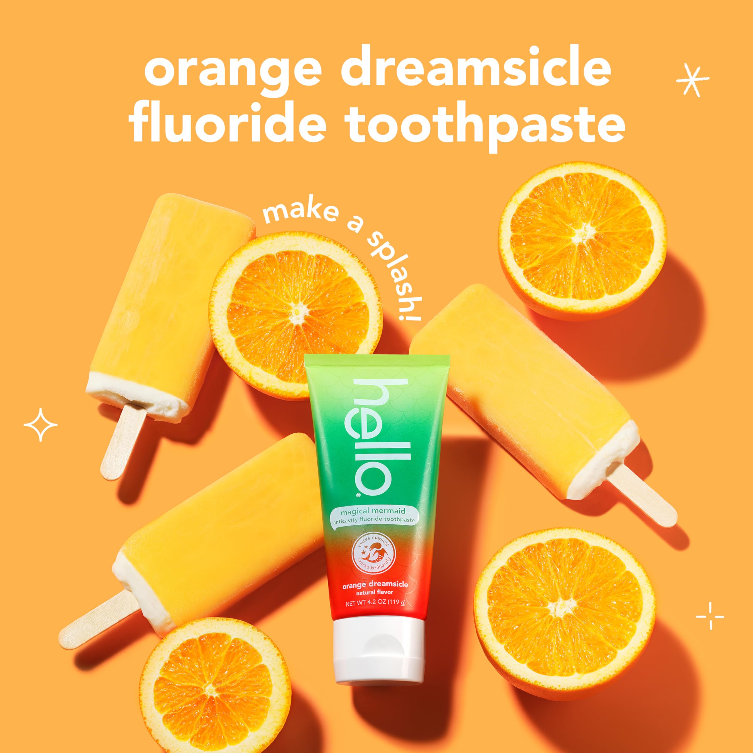 Amazon.com: Hello Magical Mermaid Kids Toothpaste with Fluoride