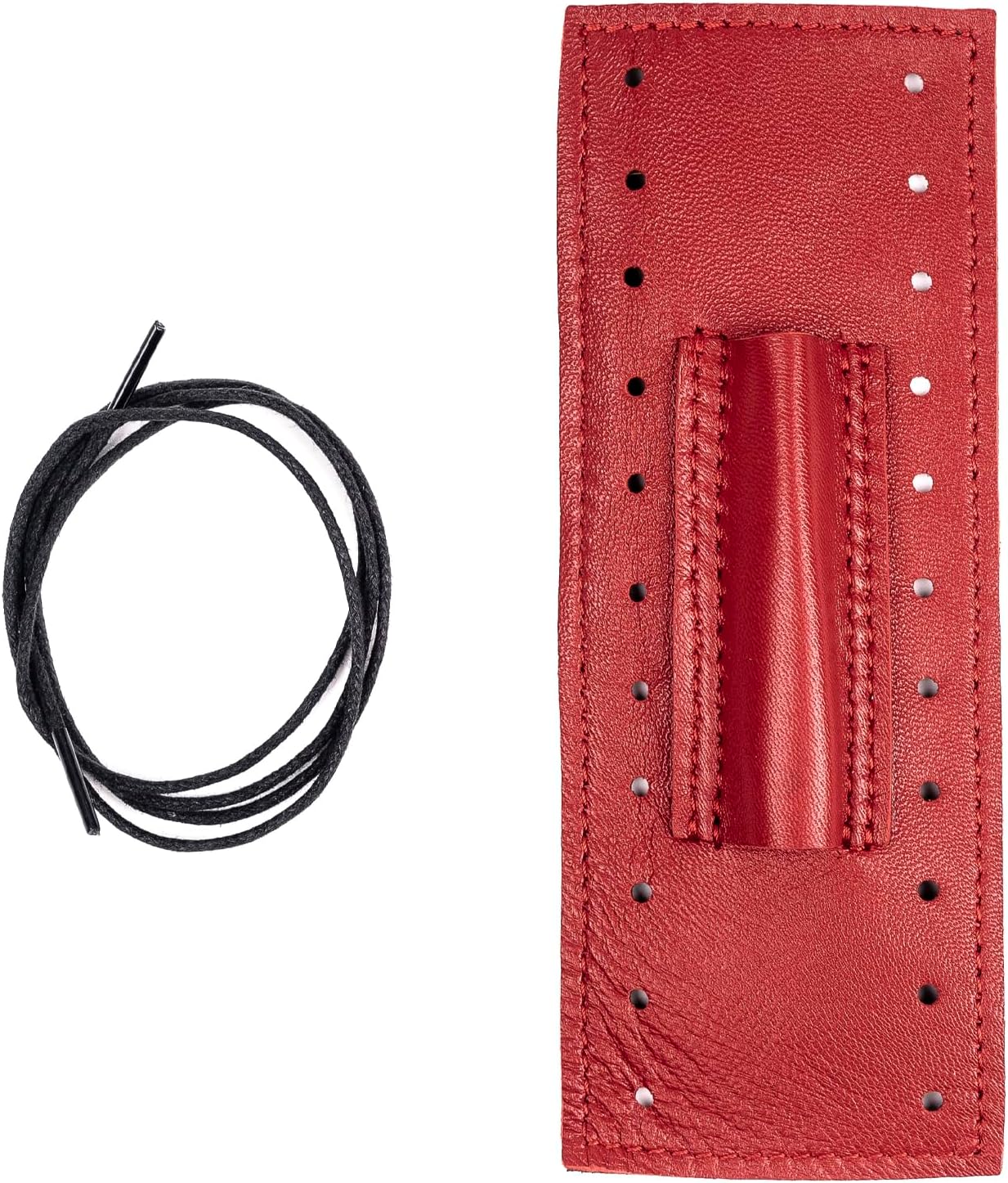 Trombone Neck Guard - Padded, Genuine Leather Protection - Trombone Neck Cover - Red