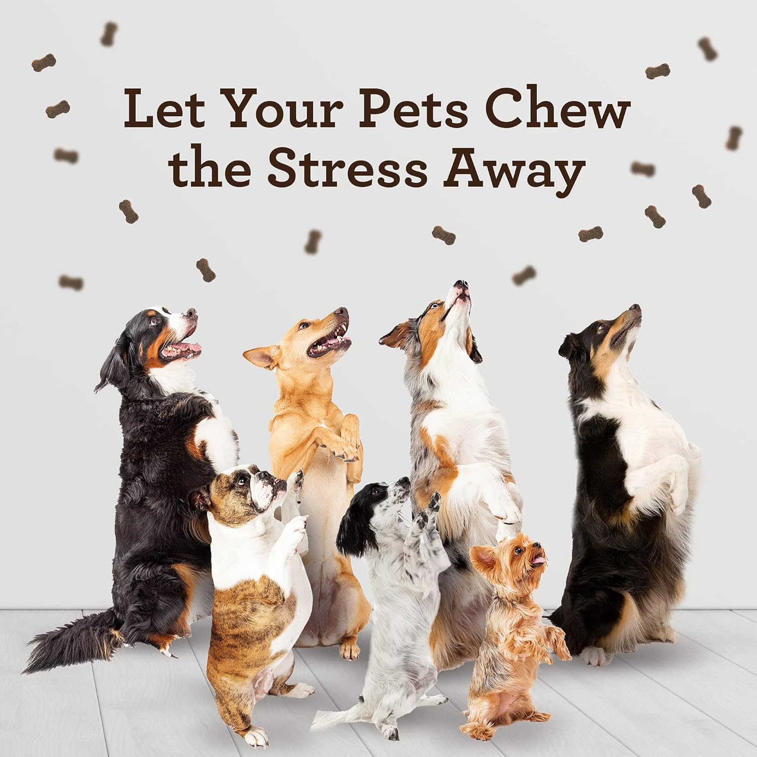 VetPro Advanced Calming Aid, Dog Anxiety Treats, Enhanced with Organic Hemp Seed Oil, Veterinarian Formulated Dog Calming Treats