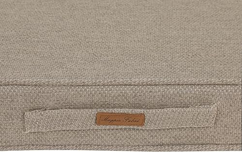 Miniatura 7 de Cojín de banco para exteriores de 48 x 18 pulgadas, con asa y lazos para jardín, patio, porche, sofá, columpio (marrón)