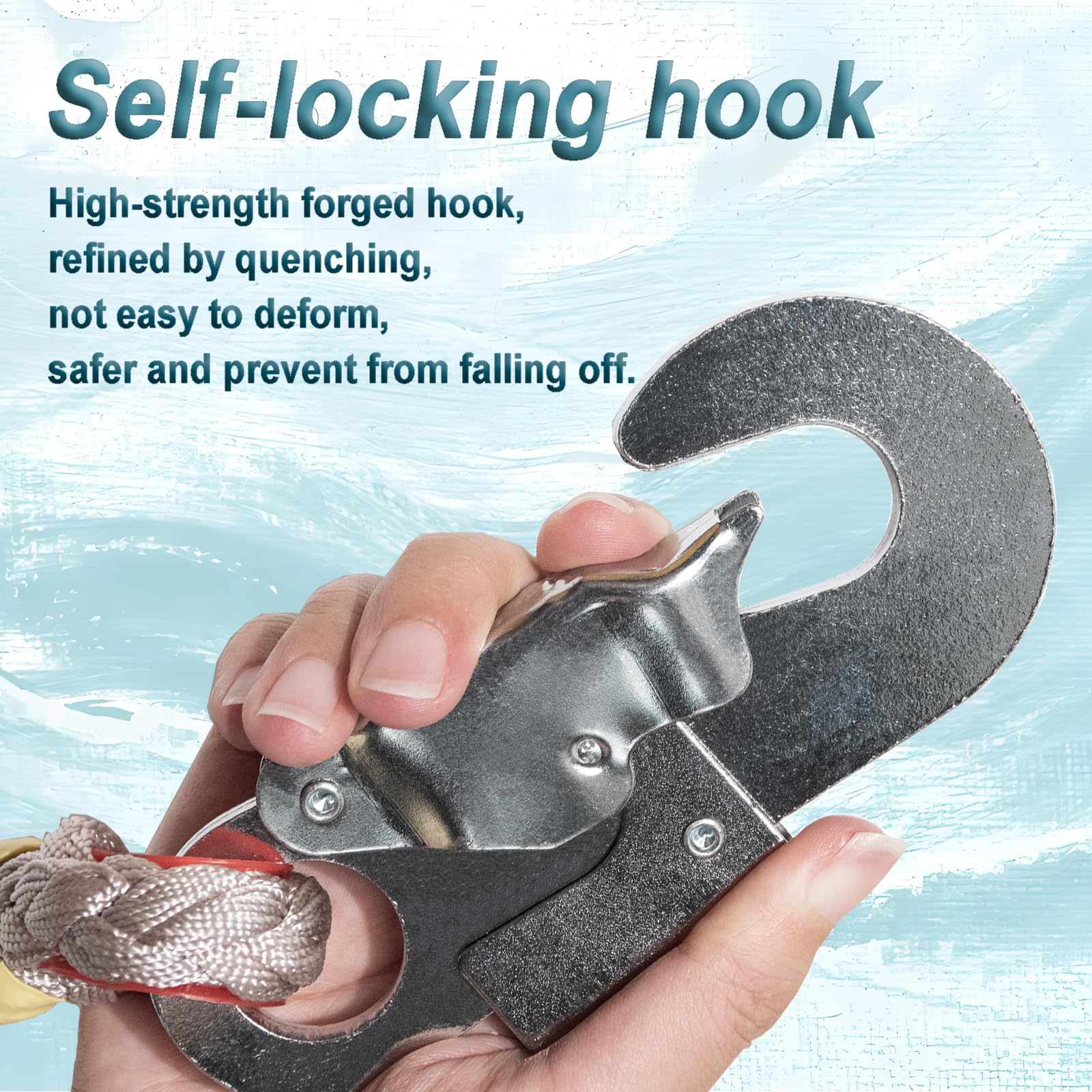 Höhensicherungsgerät Absturzsicherung 3m/5m/7m/10m/15m/20m(Gelb,3m)