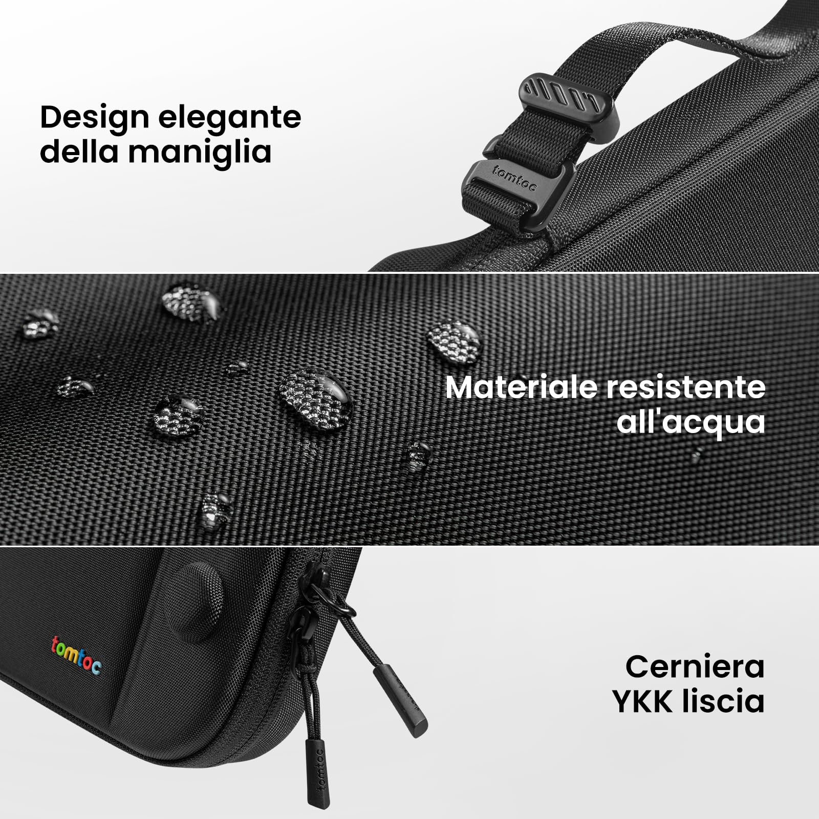 tomtoc Custodia per Nintendo Switch 2 (2025), Borsa da Trasporto per Console con 12 Cartucce di Gioco, Slim Carry Case Sottile da Viaggio con Brevetto Originale e Protezione di livello Militare