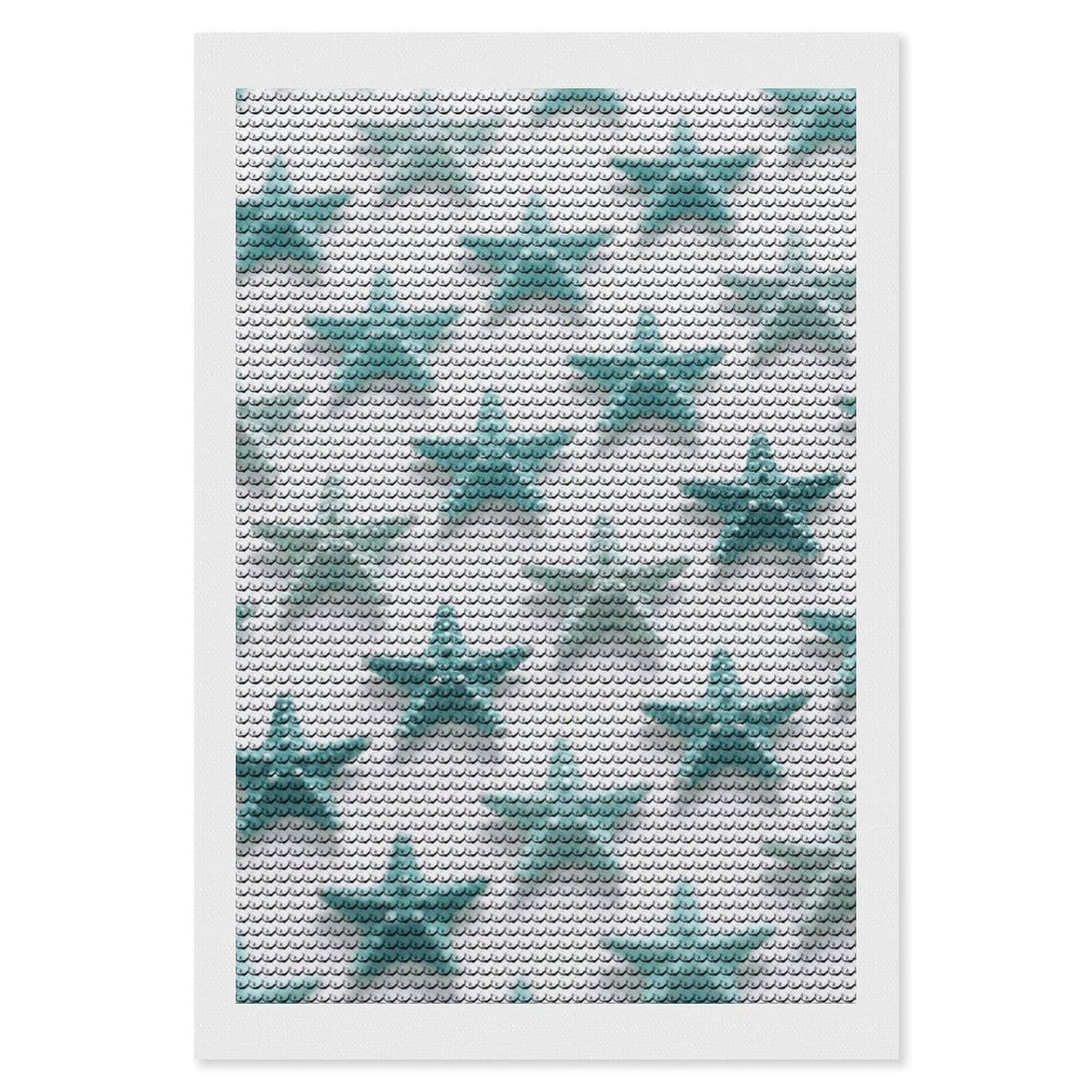 FodPand Starfish 5D Diamond Painting Kits for Adults Beginners Full Drill Round Diamond Dots Pictures Gem Art Supplies for Home Wall Room Decoration DIY Craft Set Gift 8x12