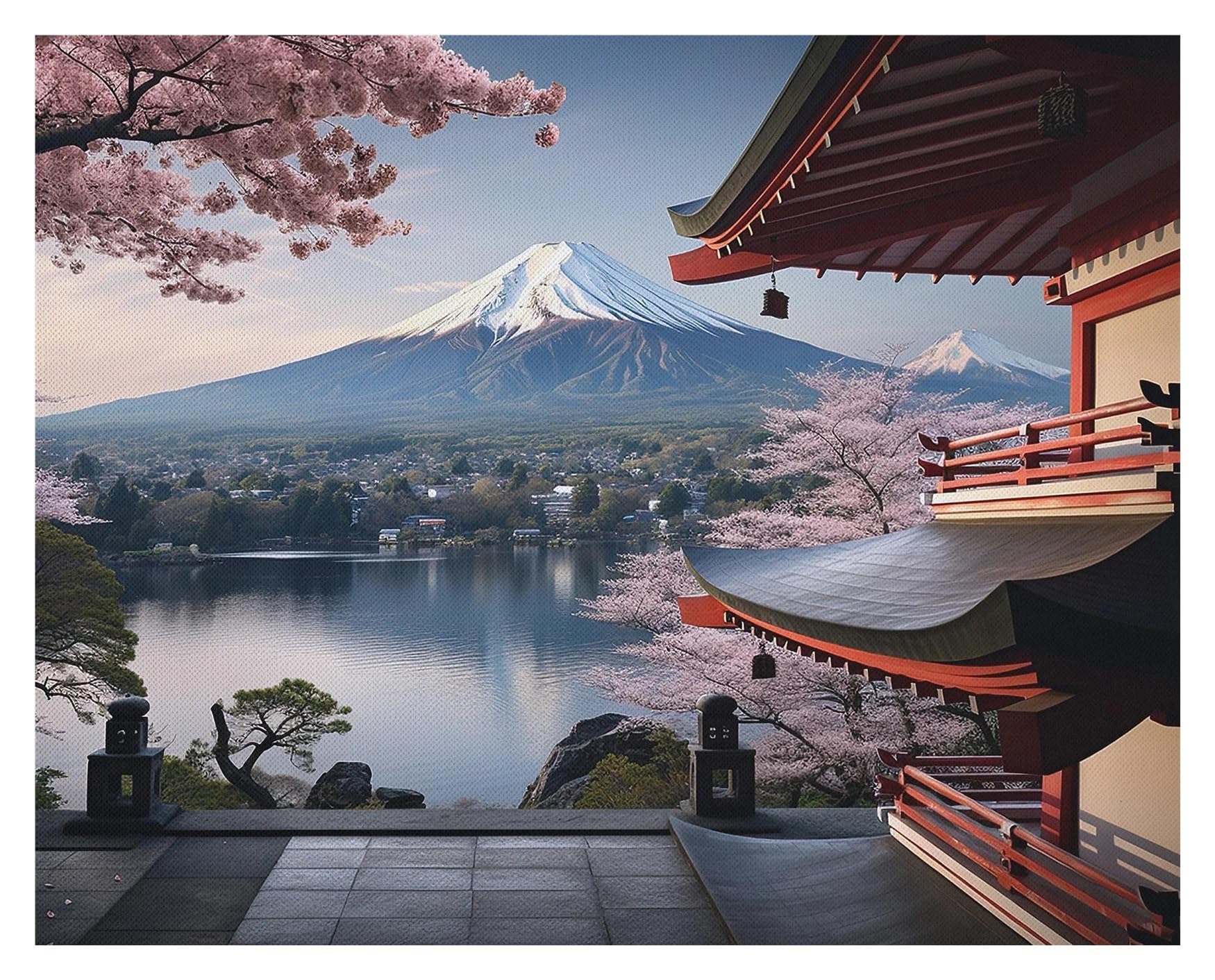 Affiches De Paysage Mont Fuji Tableau Déco Nature Salon 30x42cm