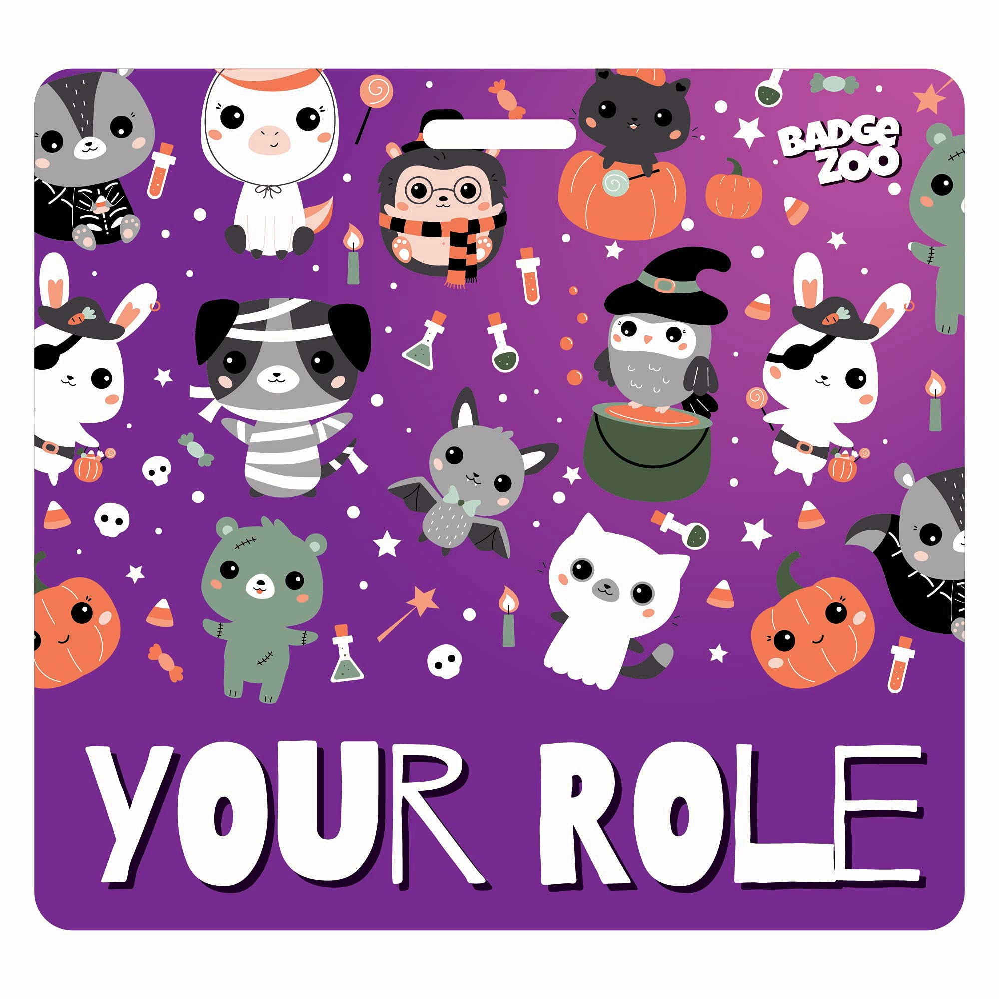 Amazon.com: Custom Cute Little Monsters Fun Halloween Edition Double Sided  Badge Buddy / Horizontal : Clothing, Shoes & Jewelry