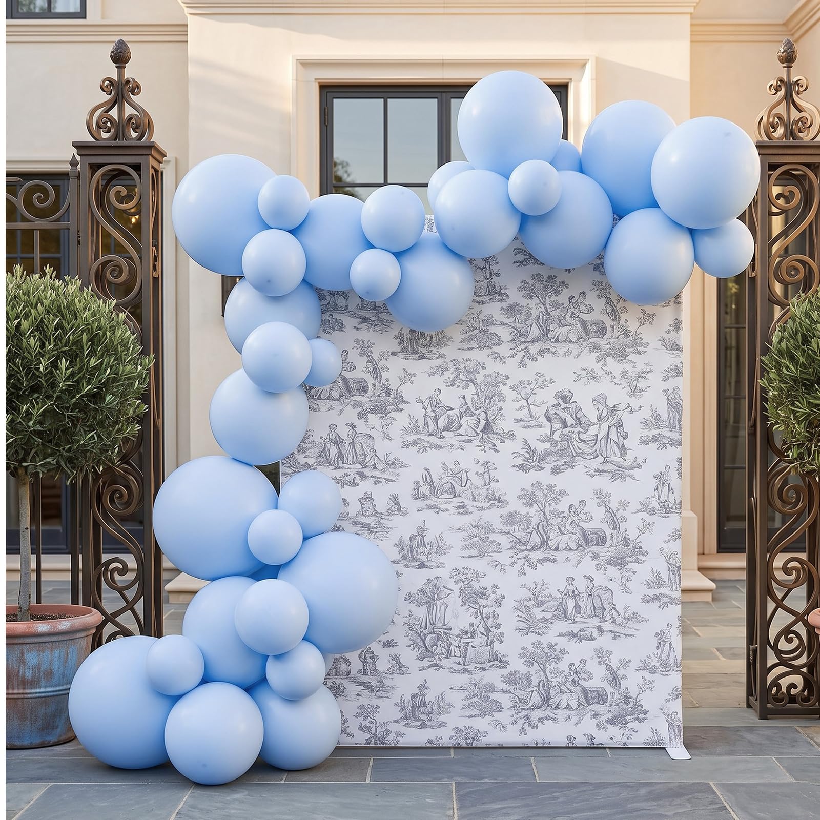 Juego de 2 guirnaldas inflables reutilizables para globos, color