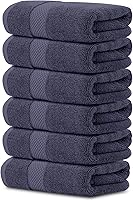 Vista 26 de White Classic Toallas de mano de lujo lavanda - Suaves 100% algodón turco Toallas de baño altamente absorbentes para hotel y spa 16x30 pulgadas