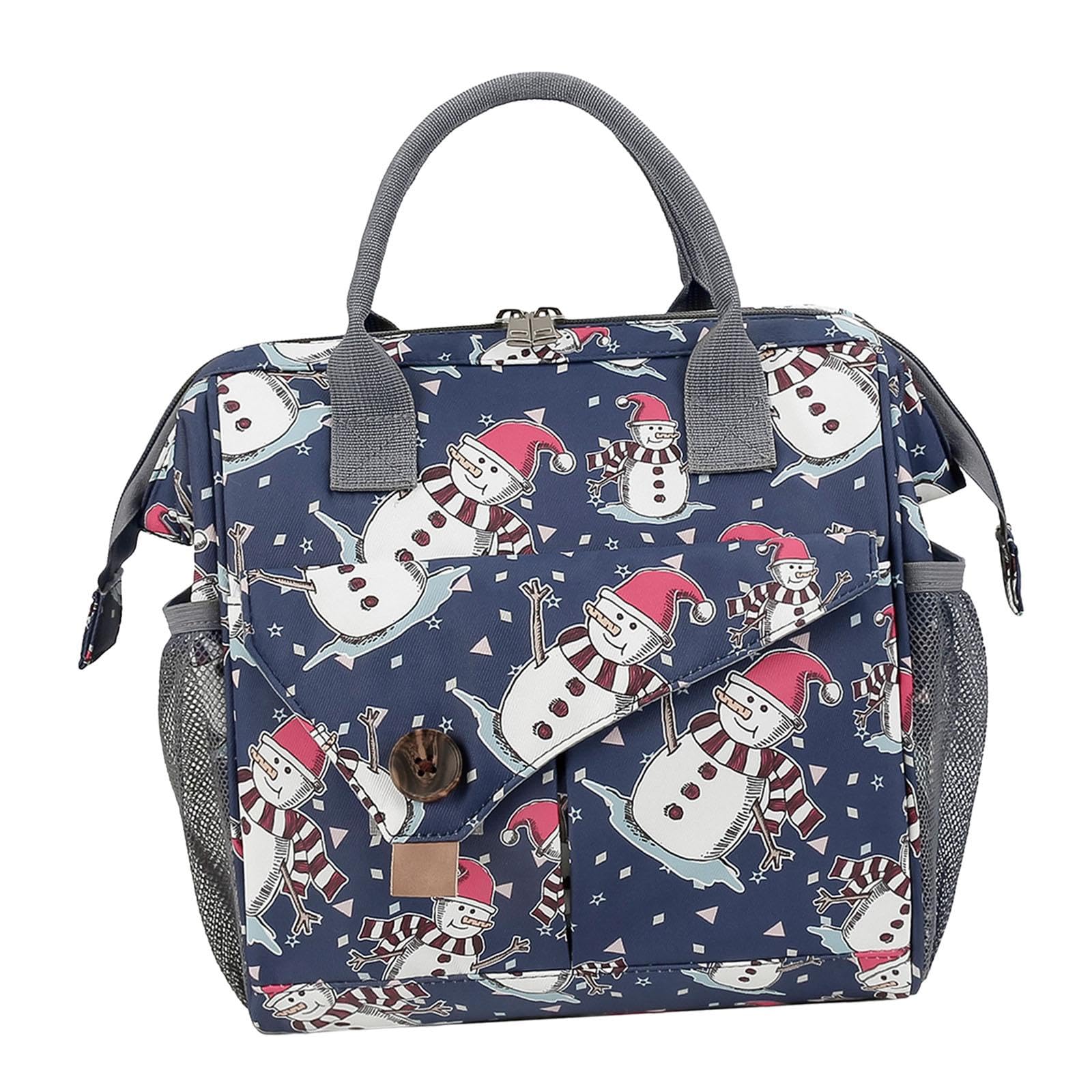 CALANDIS™ Diaper Bag Tote Newborn Bag Multifunctional Large for Mom Dad Snowman | Organizers & Nets | Stroller Accessories | Strollers & Accessories-image-46