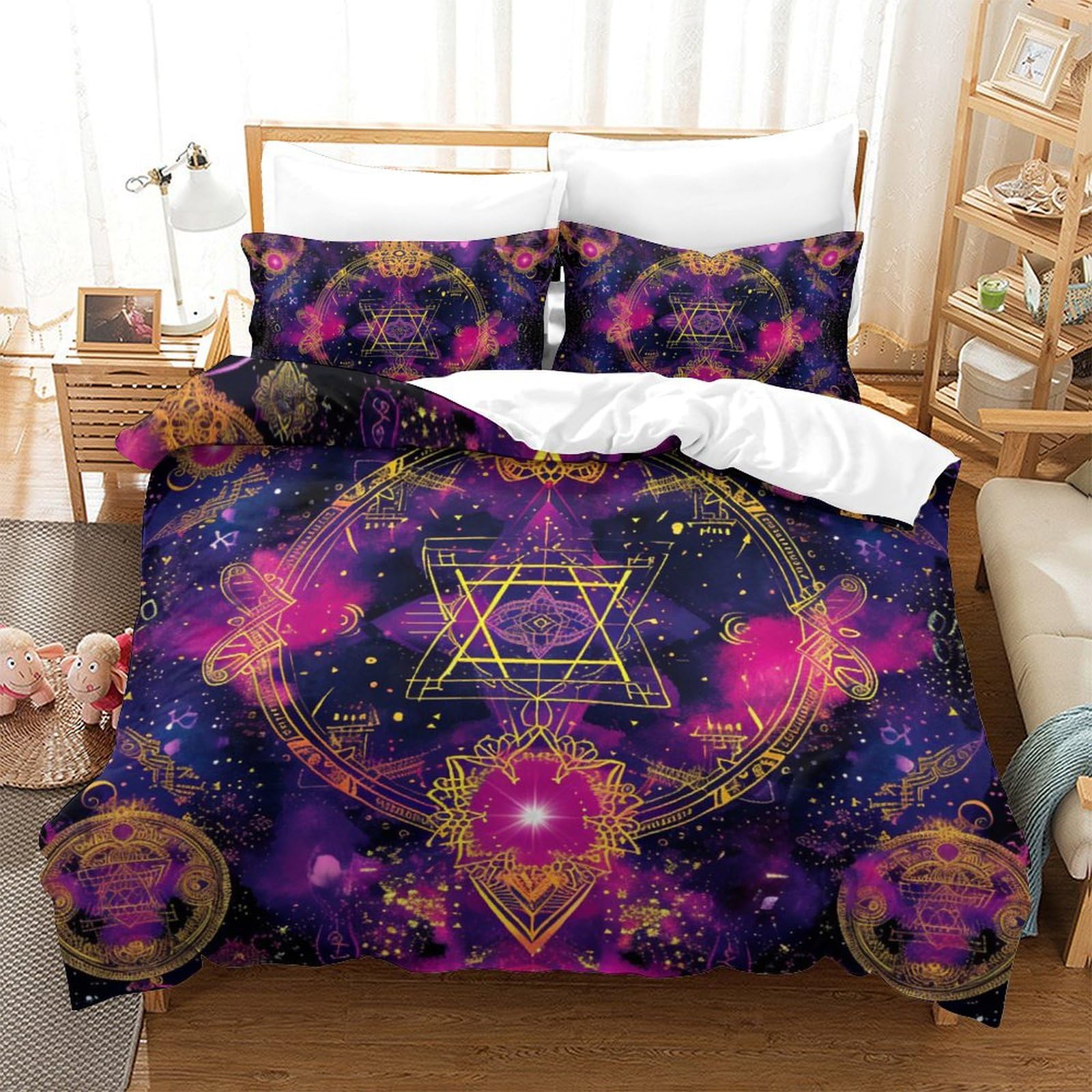 Housse de couette motif 3D Man Bat Son Plein anti-plis grand lit pour adultes et enfants