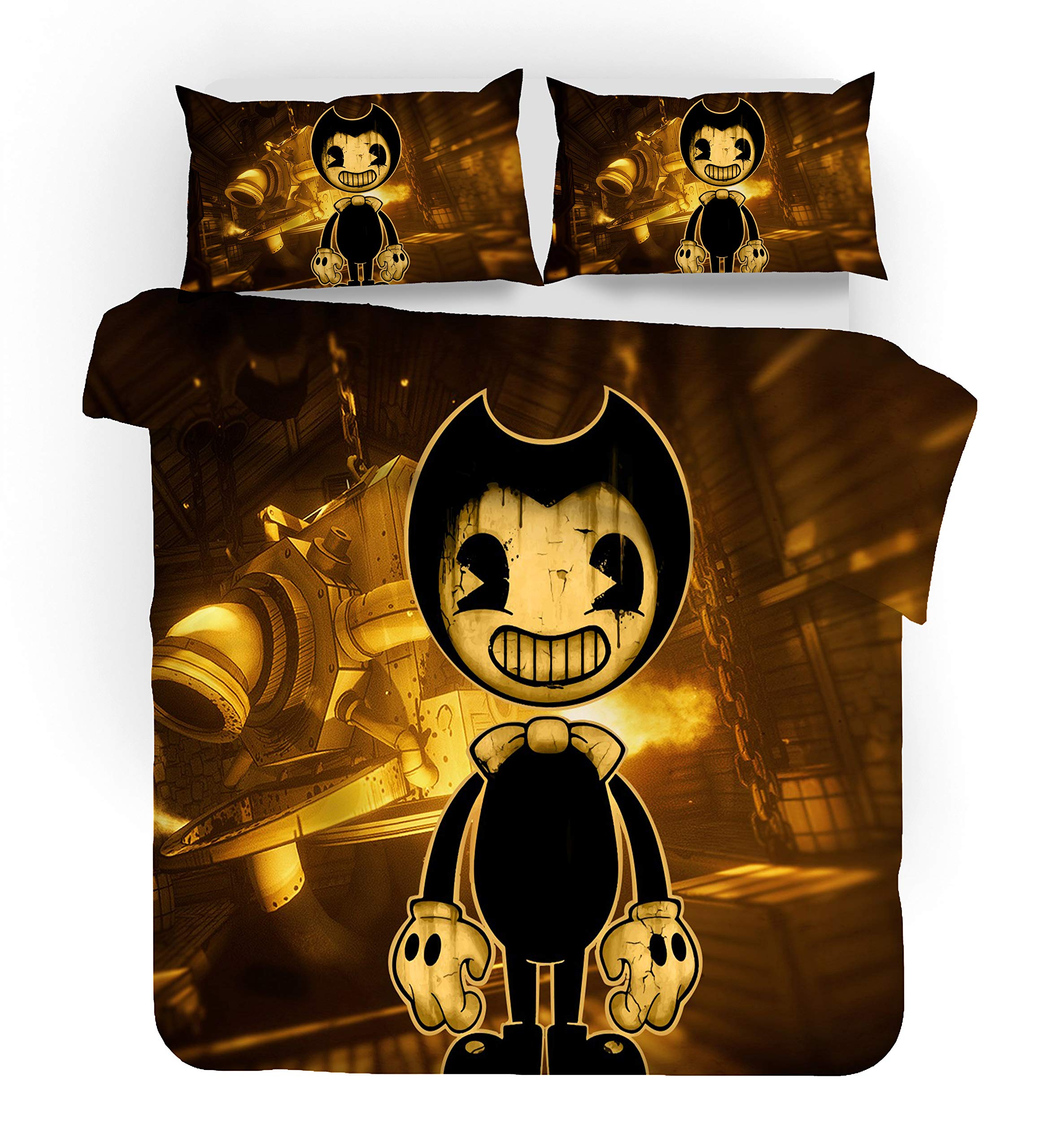 Ste-X Style 02 Bendy Bedding Set Duvet Cover, Bedding Set Amateur Microfiber Duvet & Pillowcases Printed (,135X200cm(Single))