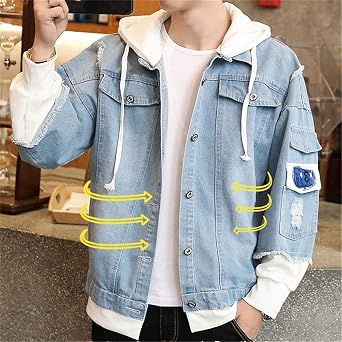 Anime BLUE LOCK Denim Jacket Isagi Yoichi Hoodie Jeans Sweatshirt Hooded Sweater Pullover