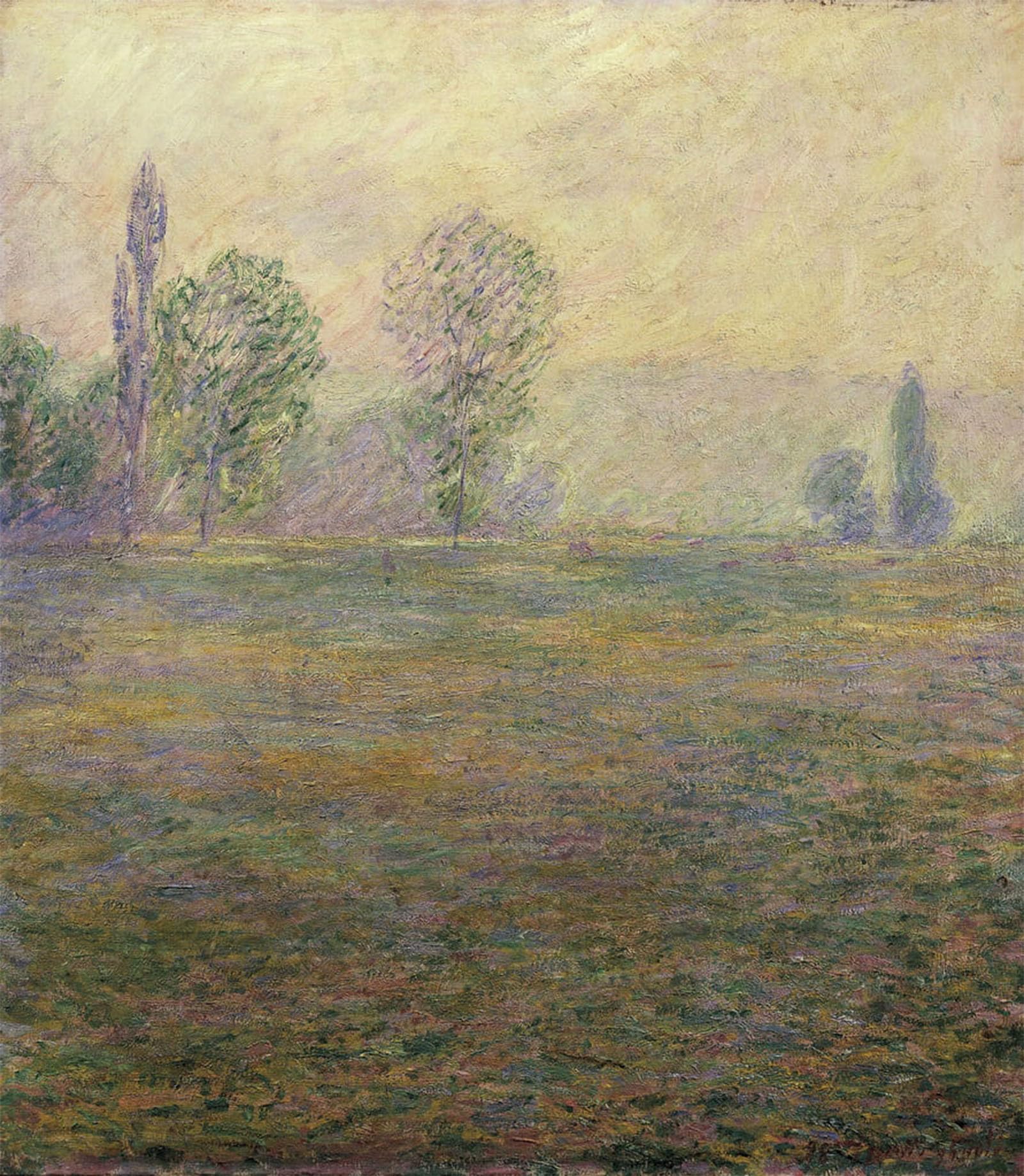 SERENDIPITP Vintage Wall Art Canvas Nordic Poster Canvas Print Picture Prairie a Giverny Peinture De Claude Monet by Claude Monet Wall Art Poster for Home Decor 60x90cm