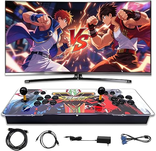 Consola de juegos 8000 3D WiFi en 1 retro, consola de juegos emulador 1280 x 720 HD, soporte para 4 jugadores, joystick dual 3D, videojuegos Plug