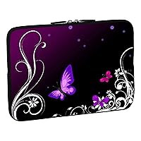 PEDEA Custodia per notebook in neoprene 15,6 pollici, purple butterfly