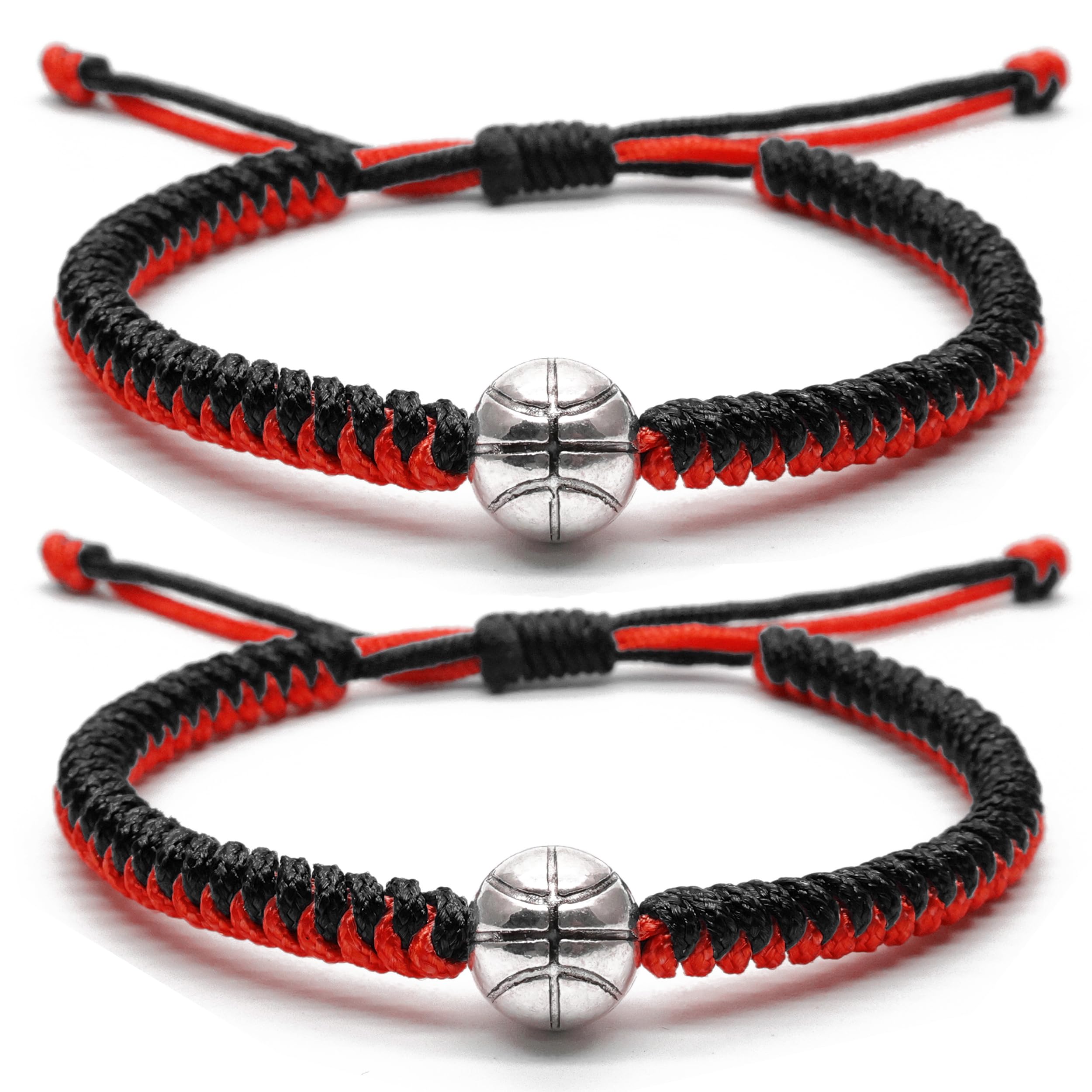 MANYC Basketball Bracelets Adjustable for Boys, Girls, and Adults Handmade Gifts for Basketball Players