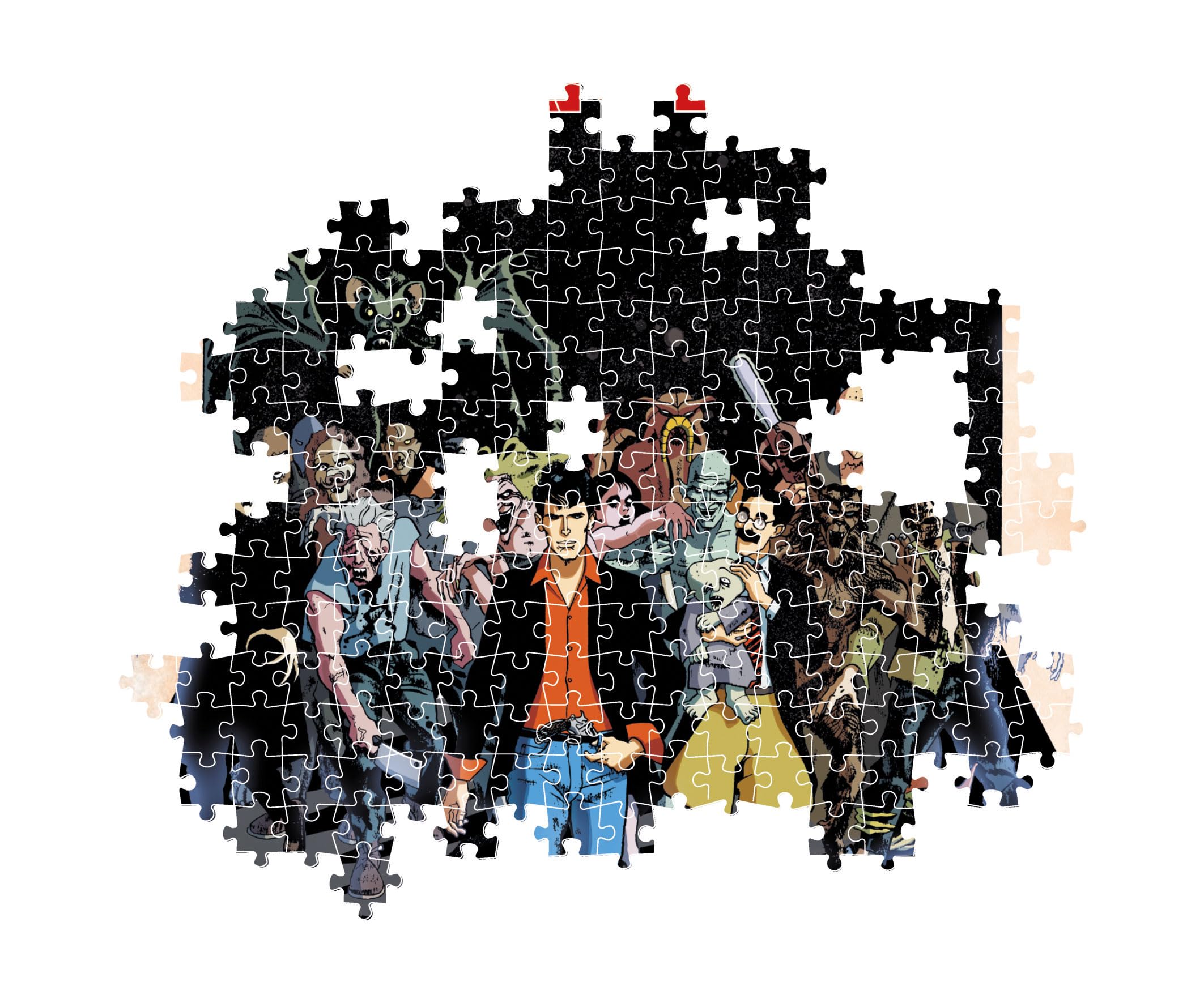 Clementoni, 39818 Jigsaw Puzzle 1000 Pieces Comics for Adults and Teenagers Illustration Dylan Dog with Poster Included - Image 4