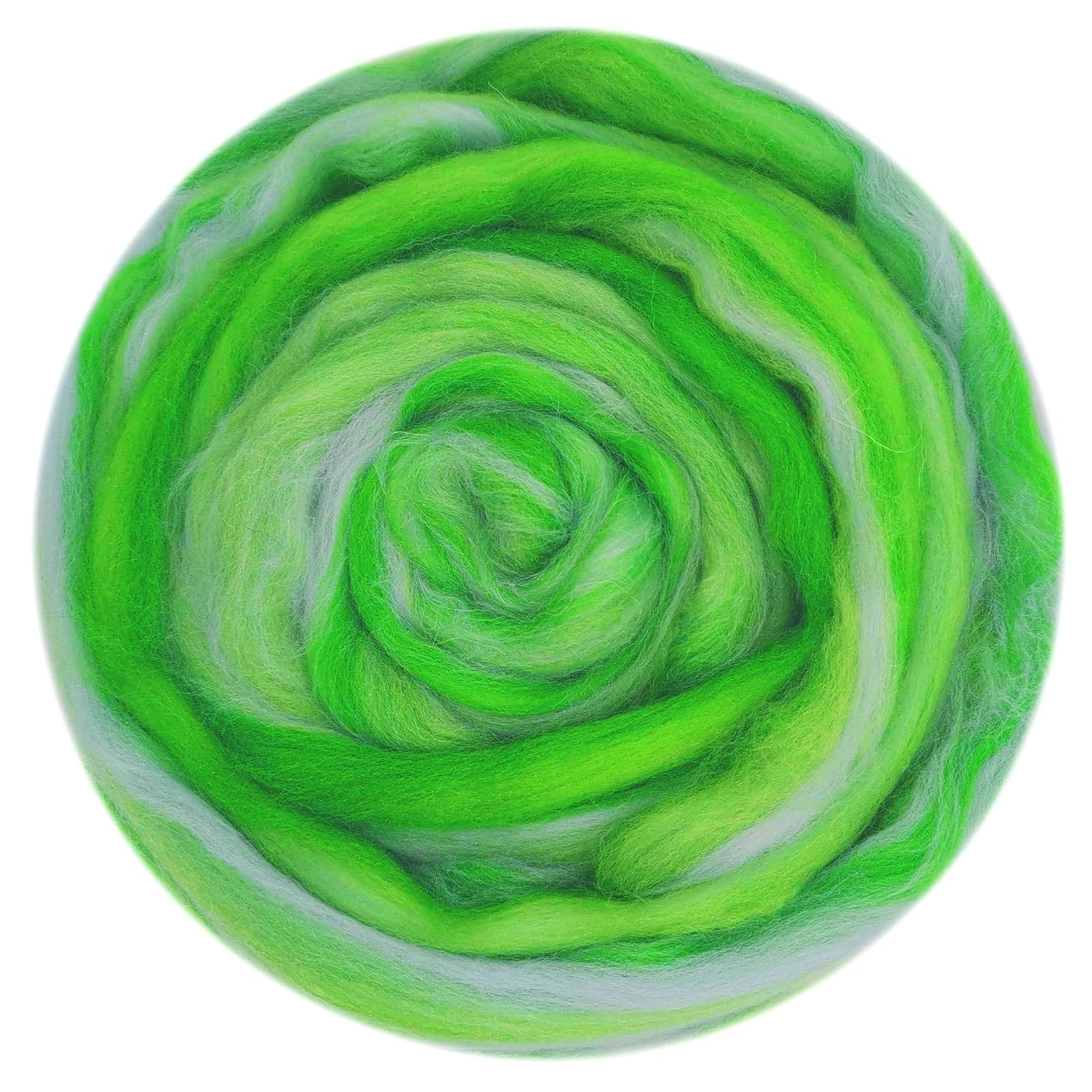 50G Blended Felting Wool - 24 Options for Needle Felting Kit - 19 Microns Fast to Felt (07)