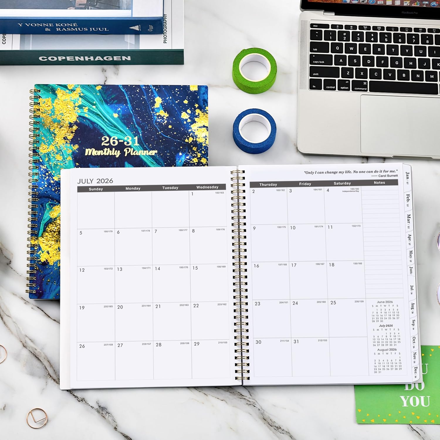 Monthly Planner/Calendar 2026-2031 - 5 Year Monthly Planner 2026-2031 from July 2026 - June 2031, 9" x 11", 2026-2031 Calendar Planner with Tabs
