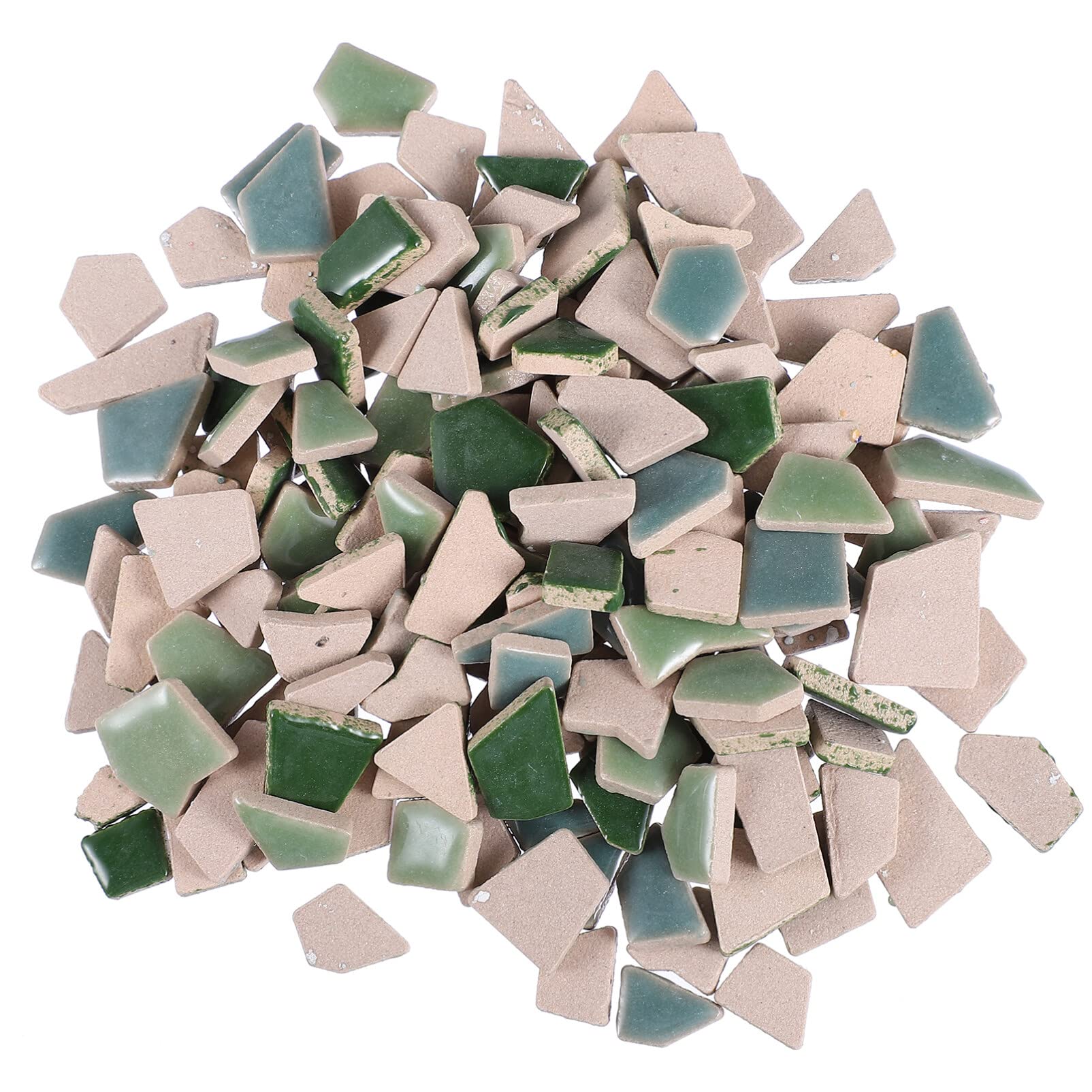 Verde Piastrelle di Mosaico Irregolari 200g in Ceramica per Artigianato