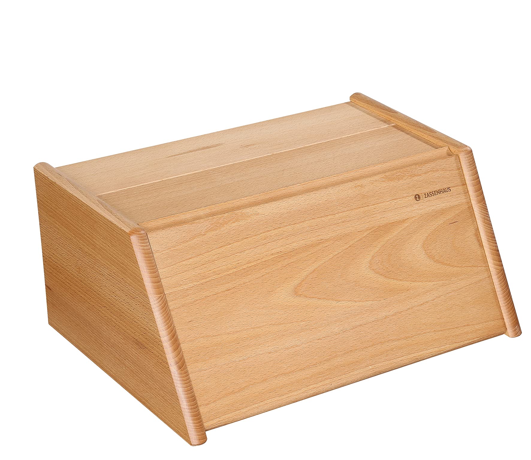 Zassenhaus Brotkasten Montana, 40×30×18 cm, naturbelassenes Buchenholz | Brotbox, Holzkiste für Brot und Gebäck, luftdurchlässig, pflegeleicht, natürliches Holzaroma, langlebig