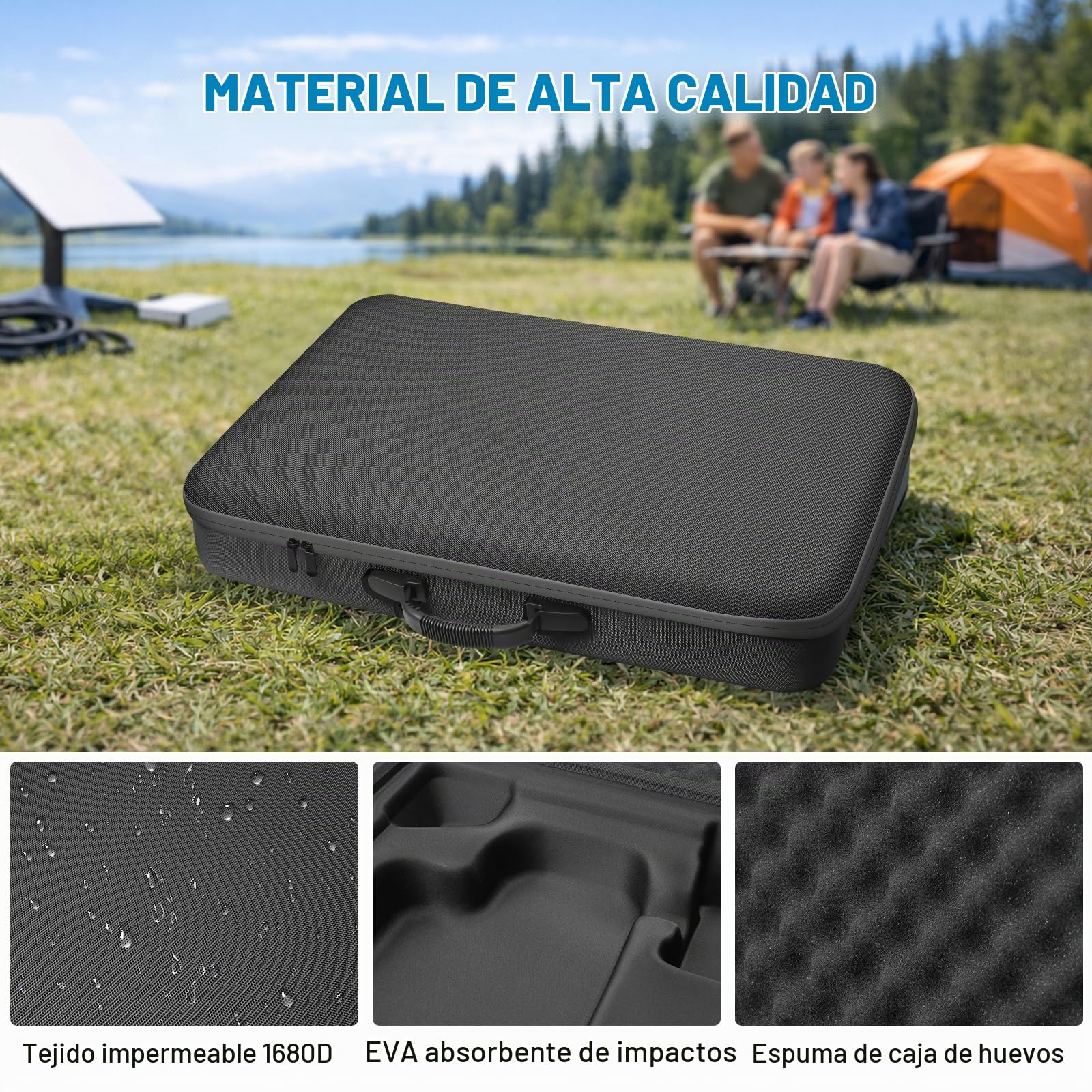 Funda de Viaje para Starlink Gen 3, Estuche Rígido Estándar Starlink Impermeable con Acolchado Antigolpes, Bolsa de Transporte Portátil para Starlink Gen 3 (Negro)