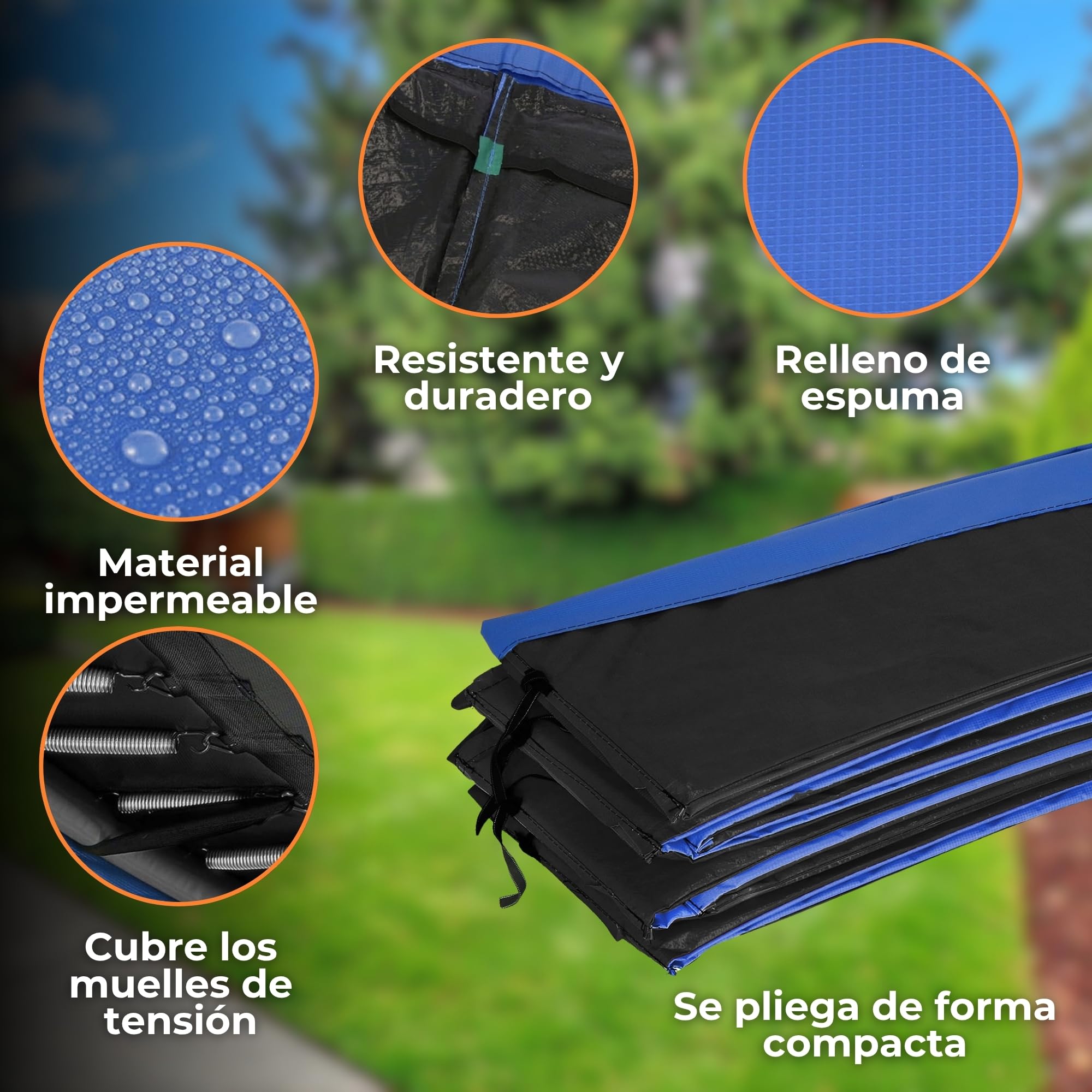 SPRINGOS Cantos Acolchados Cantos Recambios para Camas elásticas