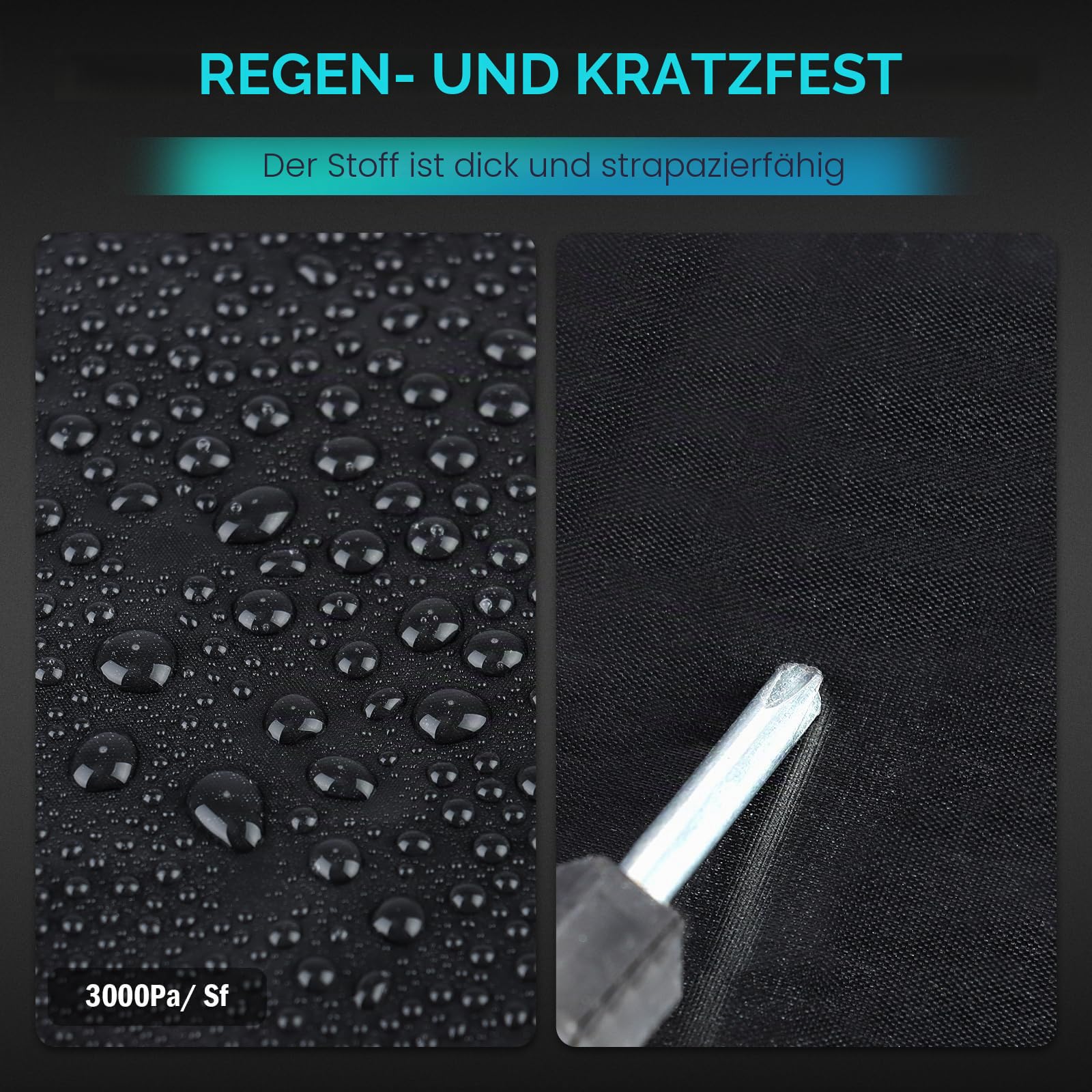 LKW-Autoabdeckung, wasserdicht, für alle Wetterbedingungen, für den Außenbereich, für Pickups, Regen, UV-Schutz, Größe T5, universell passend für Chevy Silverado Dodge Ram 1500 Ford F-250 F-350