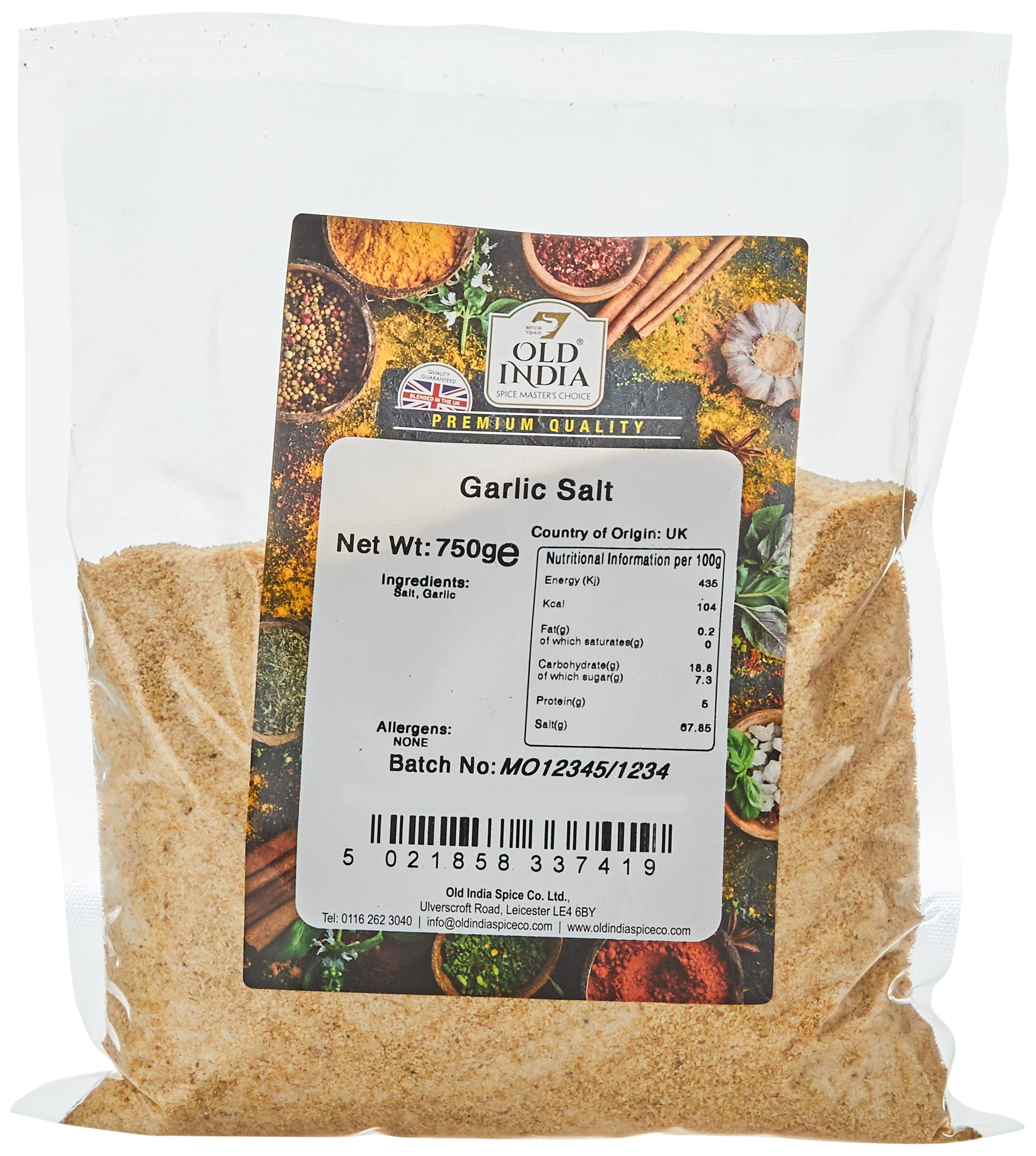 Old India Garlic Salt 750 g