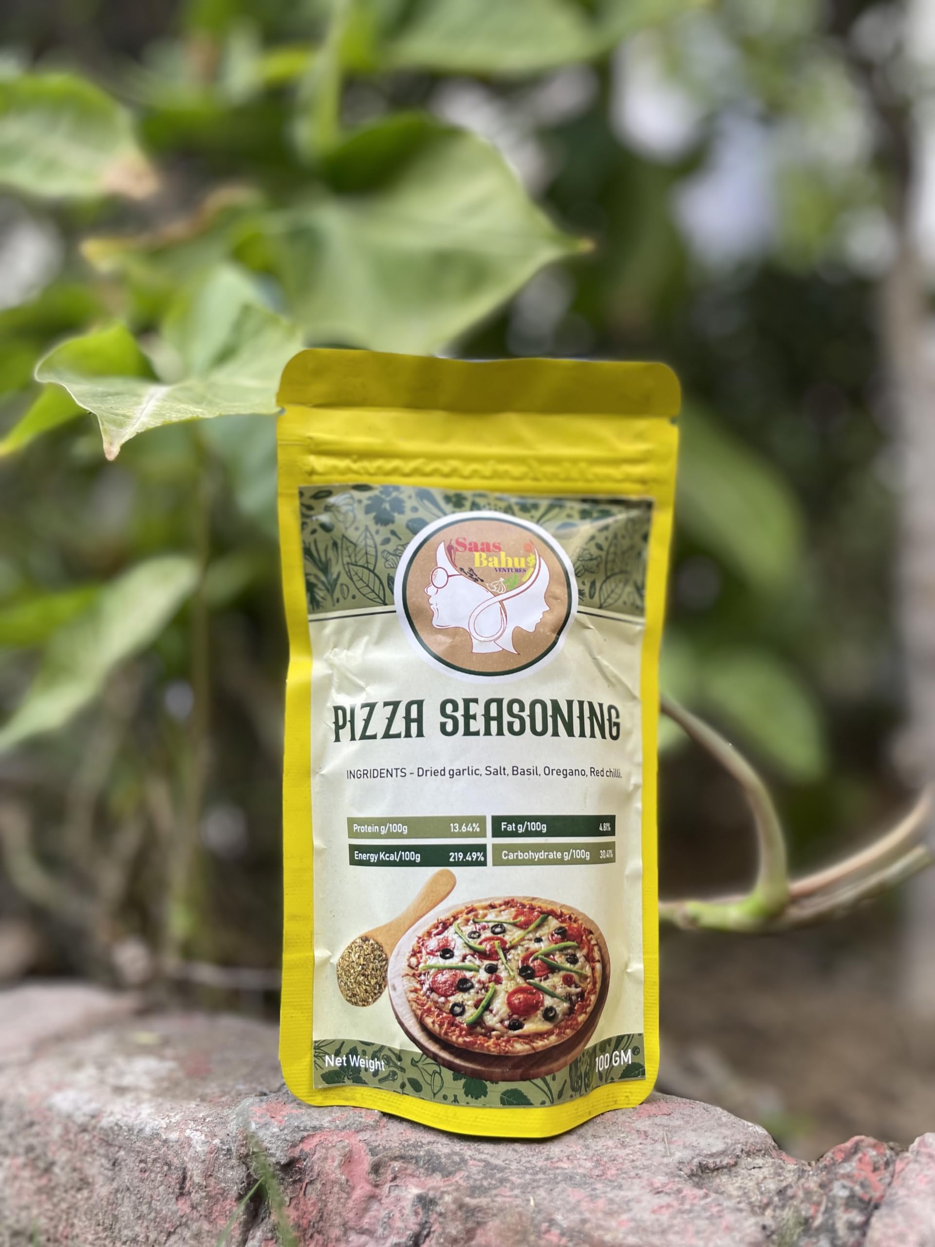 Saasbahuventures Natural Fresh & Special a Spice Blend Aroma Style Pizza Seasoning, 100g