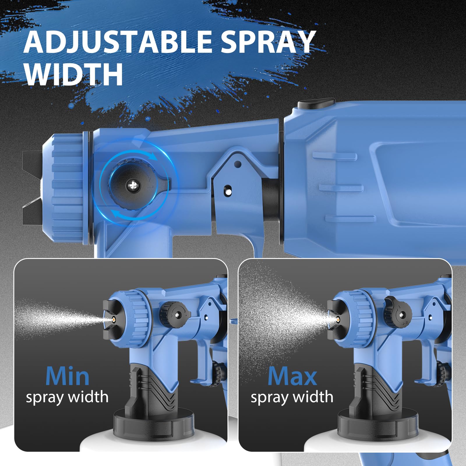 1600 W HVLP - Pistola a spruzzo elettrica universale