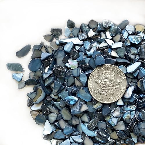 Miniatura 6 de Yew & Tulip Chips de conchas trituradas naturales, fragmentos de mosaico irregulares de madreperla de 32 onzas (2 libras) para decoración del hogar,