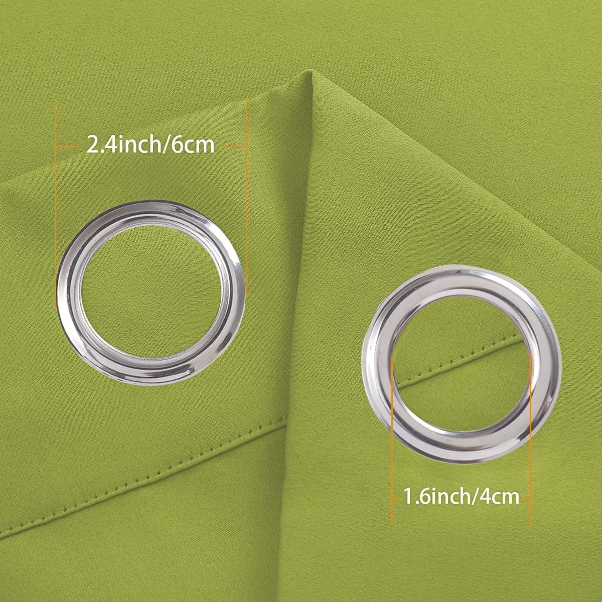 Product Deal EcoDrapes Room Darkening Thermal Insulated Blackout Grommet Curtains and Drapes for Bedroom - Living Room (2 Panels, Sage, 52 Inch by 120 Inch)