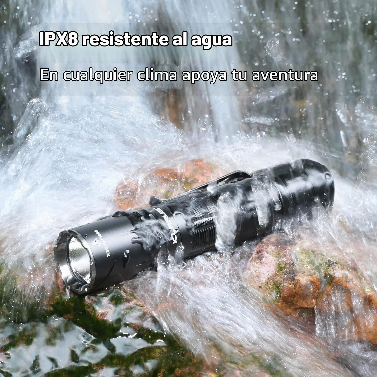 klarus XT2CR Pro Linterna Táctica 2100 Lúmenes USB C Interruptores de Cola Doble Recargables con Batería y Funda Cinturón para Aplicación de La Ley, Exteriores, EDC y Uso de Emergencia