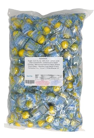 Lemonhead Sour Candy, Individually Wrapped, Bulk 4 Pounds
