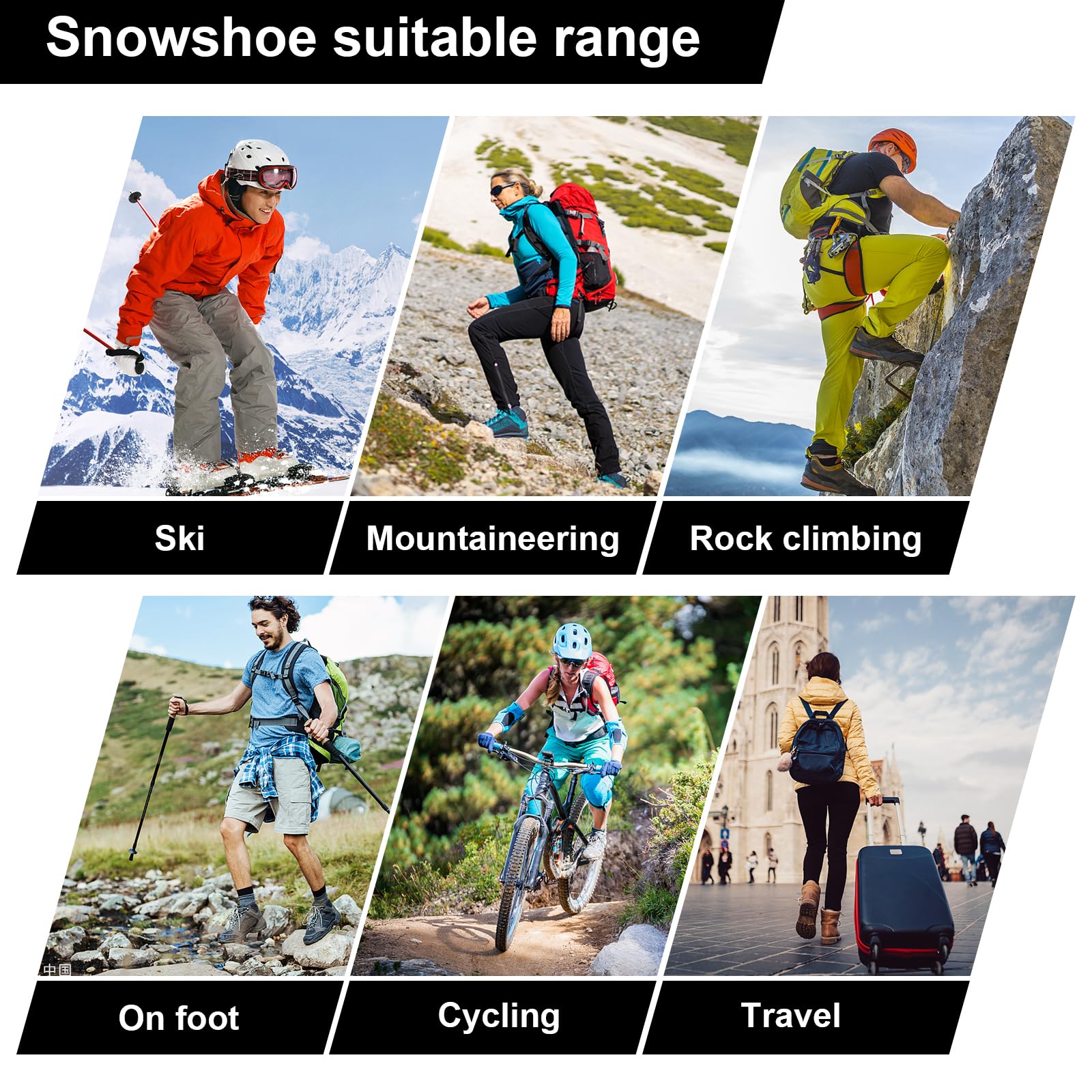 Guêtre Randonnée Imperméables Guetres Randonnée Homme Femme Jambières de Protection Guetre Rando Guêtres pour la Randonnée Chasse Escalade Activités Extérieures Neige Pluie Boue Vent