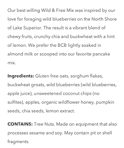 Miniatura 4 de Seven Sundays Wild and Free Blueberry Chia Muesli Cereal  Bolsa ecológica de 32 onzas  Muesli certificado sin gluten  Sin OMG sin azúcar refinado y